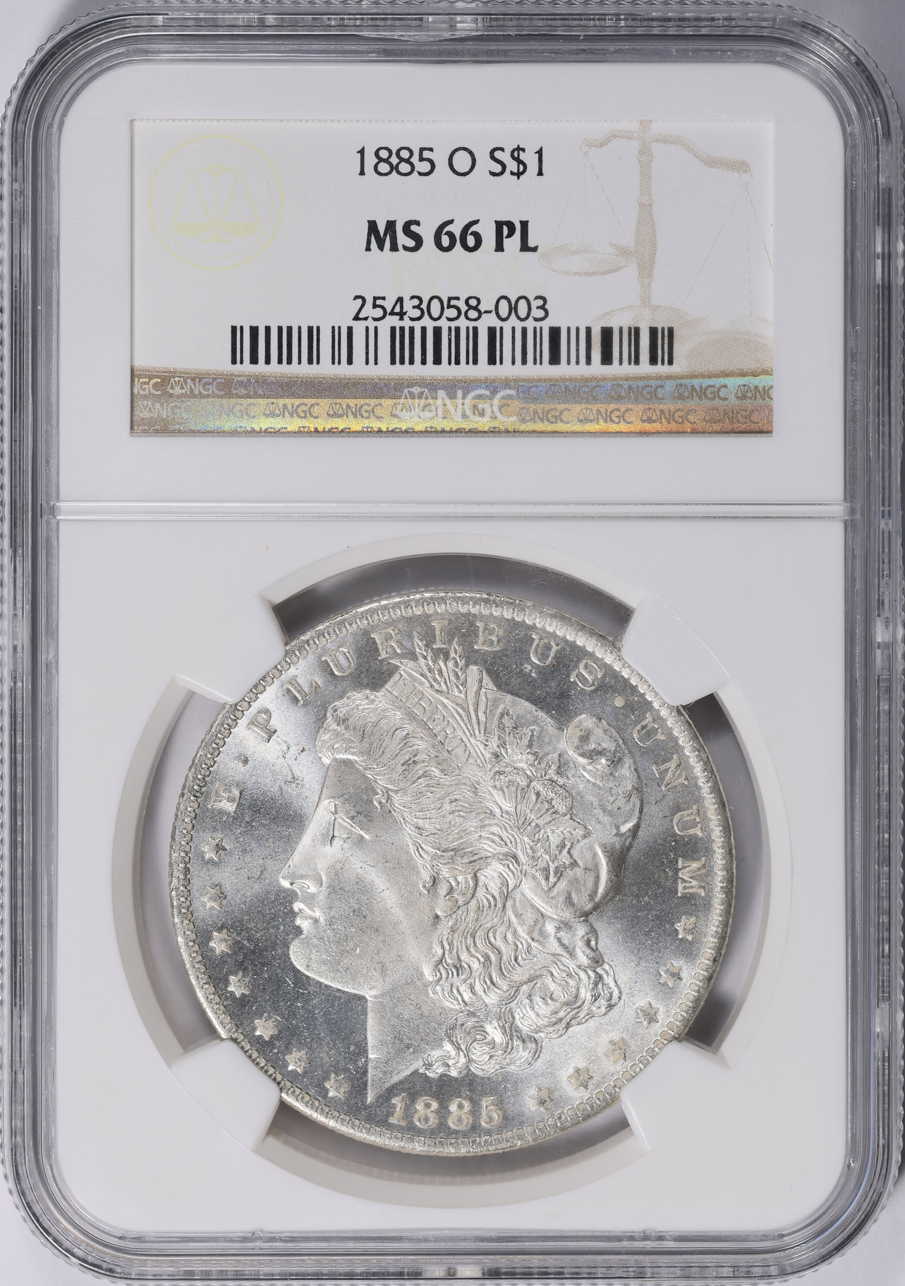 1885-O Morgan Silver Dollar NGC MS-66 PL (Item 2050160