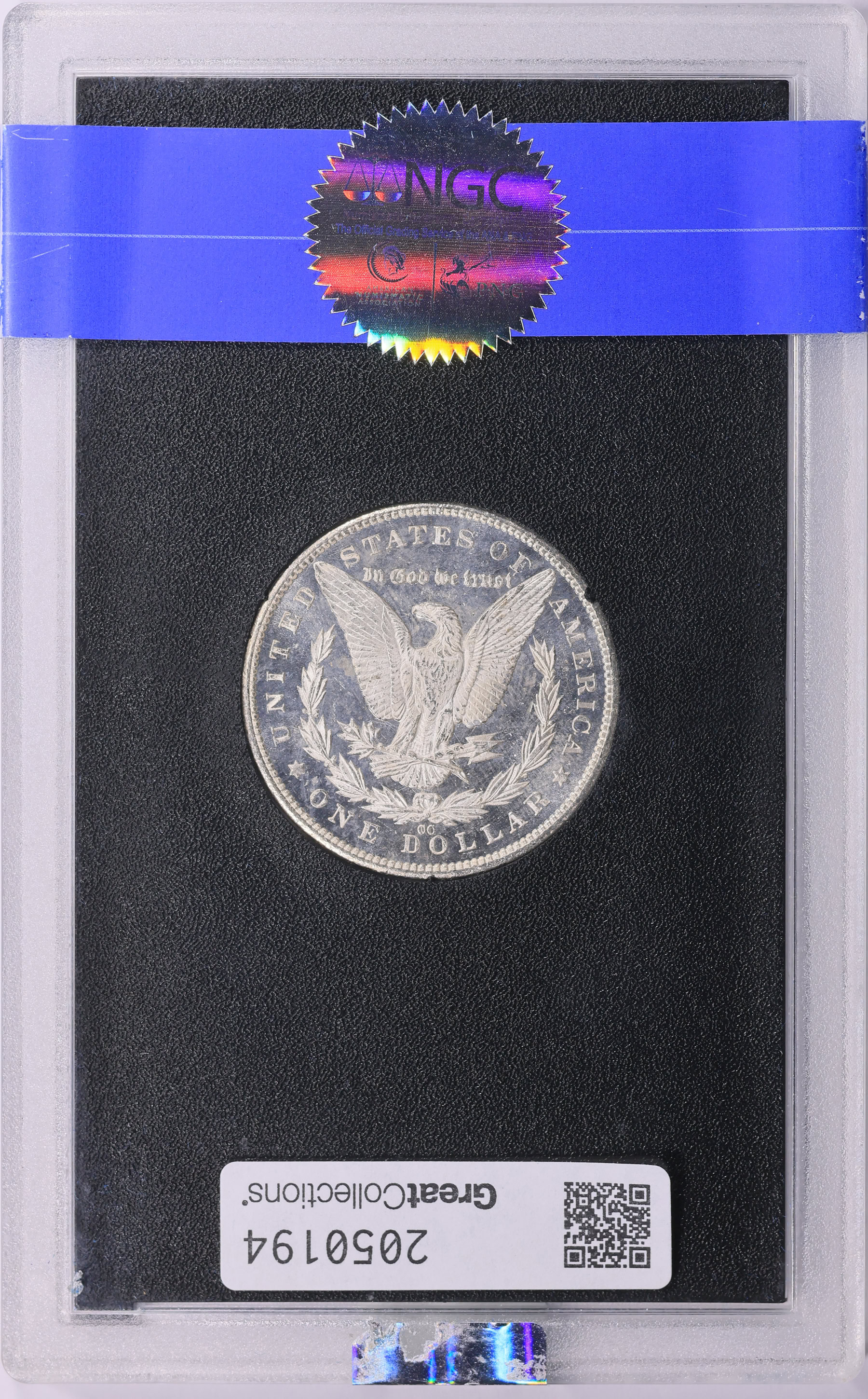 1884-CC Morgan Silver Dollar GSA Hoard NGC MS-64 DMPL (CAC Green