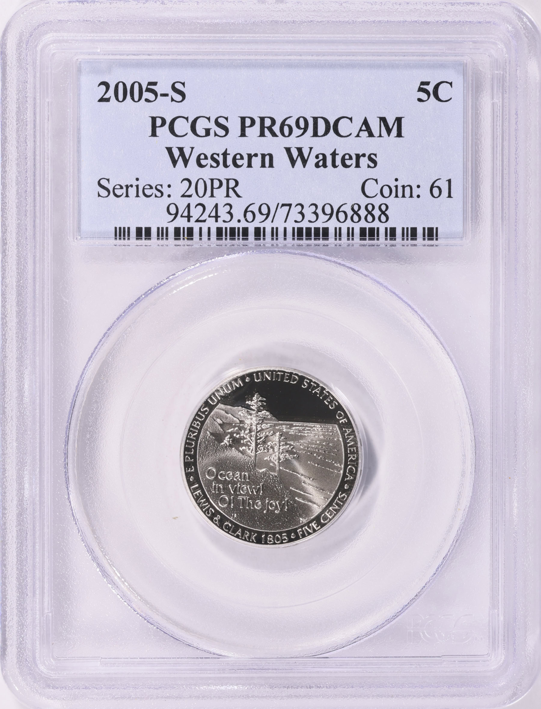 2005-S Jefferson Nickel Ocean in View PCGS Proof-69 DCAM (Item