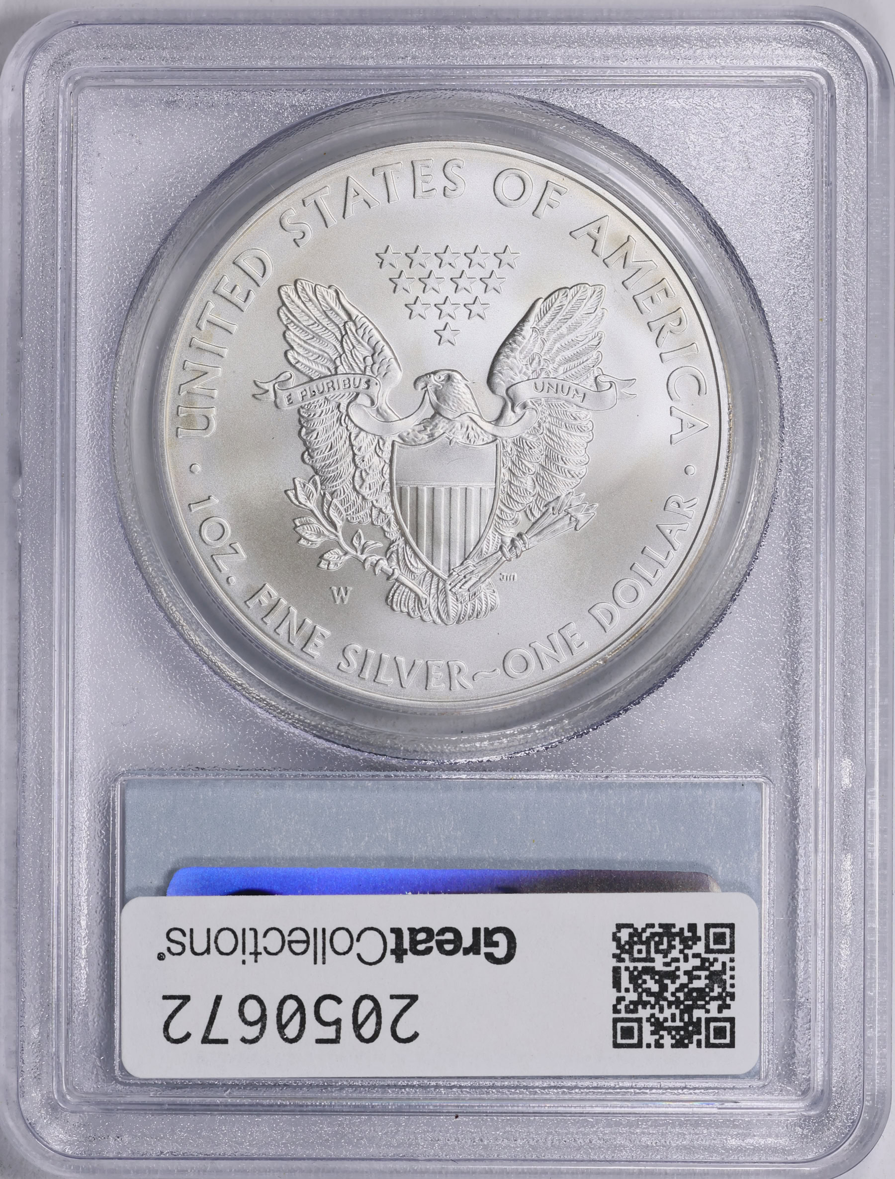 2008-W $1 Silver Eagle PCGS MS-69 (Item 2050672