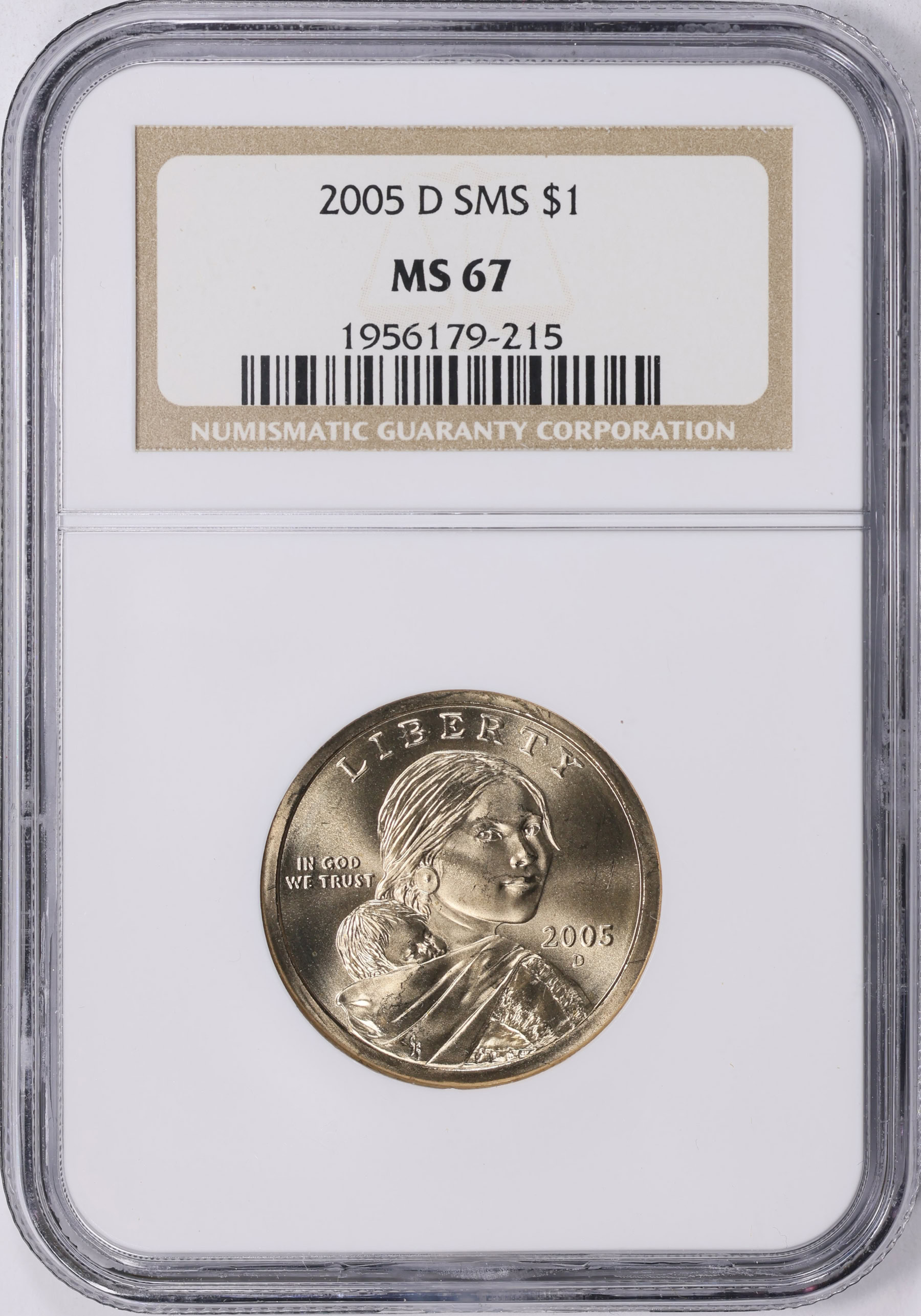2005-D Sacagawea Dollar SMS NGC MS-67 (Item 2050829