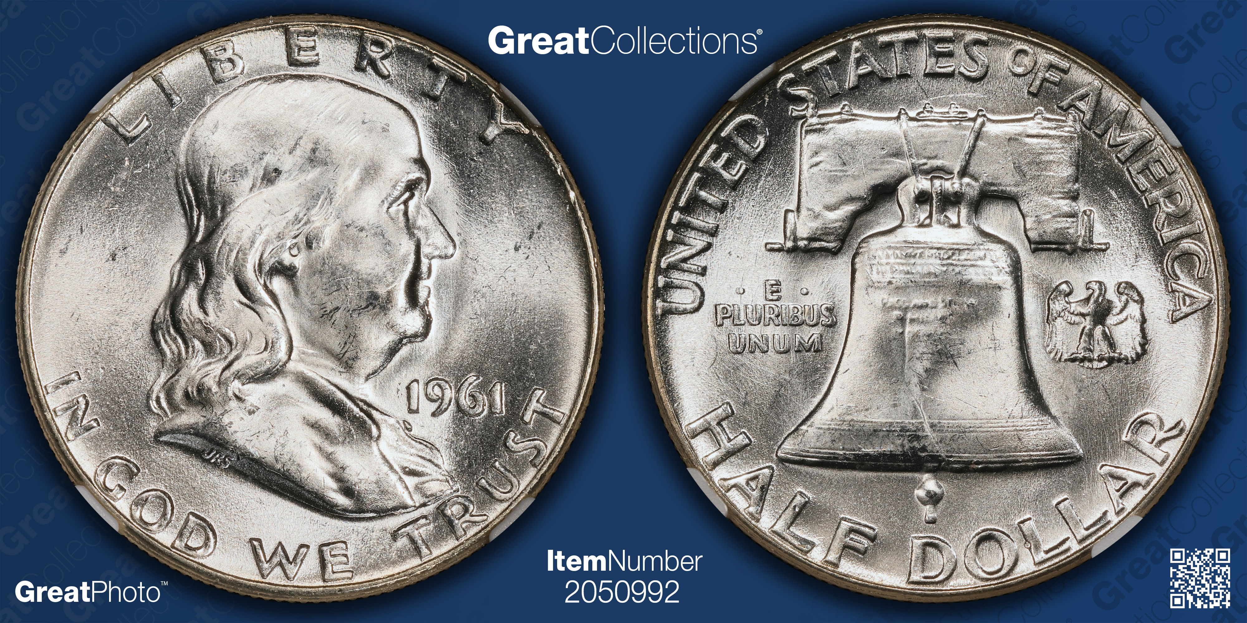 1961 Franklin Half Dollar NGC MS-63 (Item 2050992