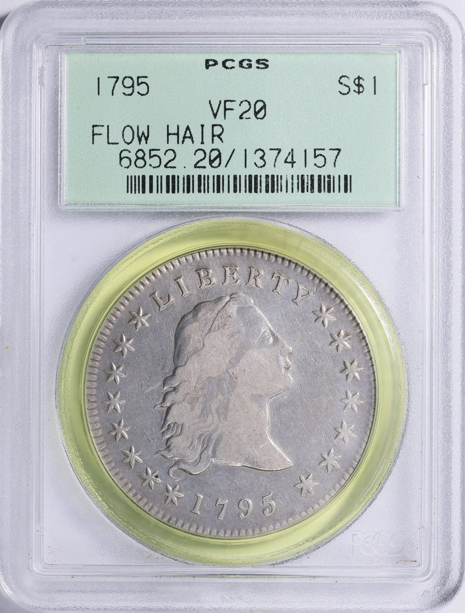 ドラミ様 20 1795 Flowing Hair Silver Dollar PCGS VF-20 OGH (Item 2051133