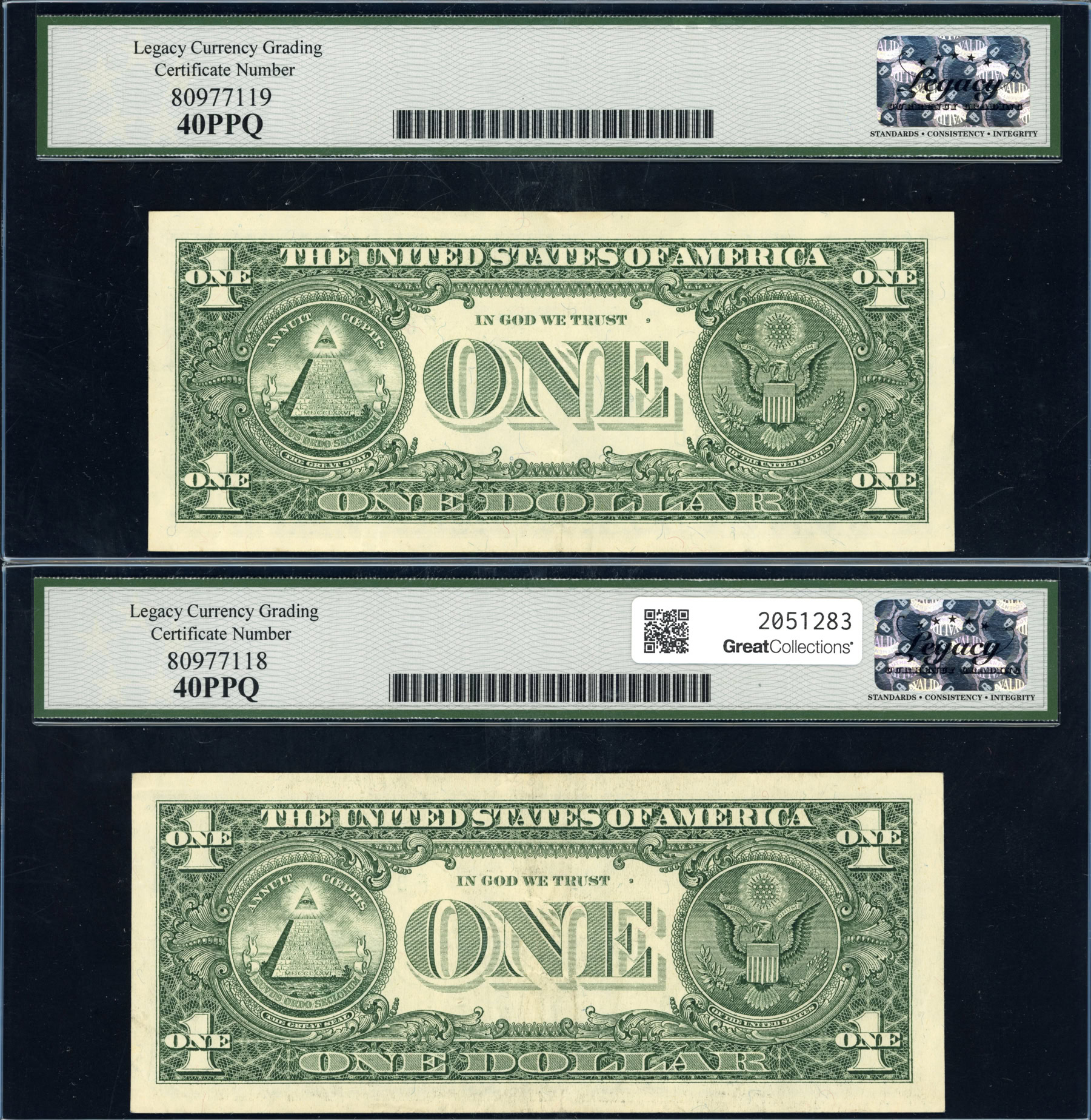 Fd Block Fr. 1923-F (FD Block) 1995 $1 Atlanta Federal Reserve Experimental Web ...