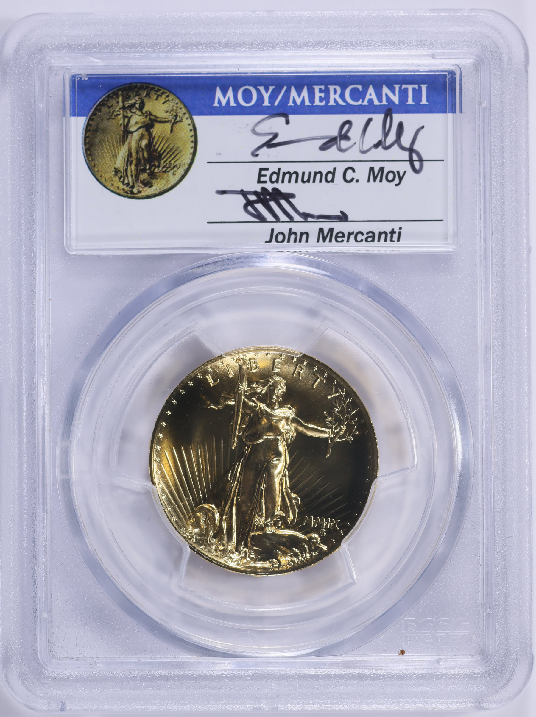2009 MMIX Ultra High Relief $20 Gold PCGS MS-70 (Mercanti & Moy