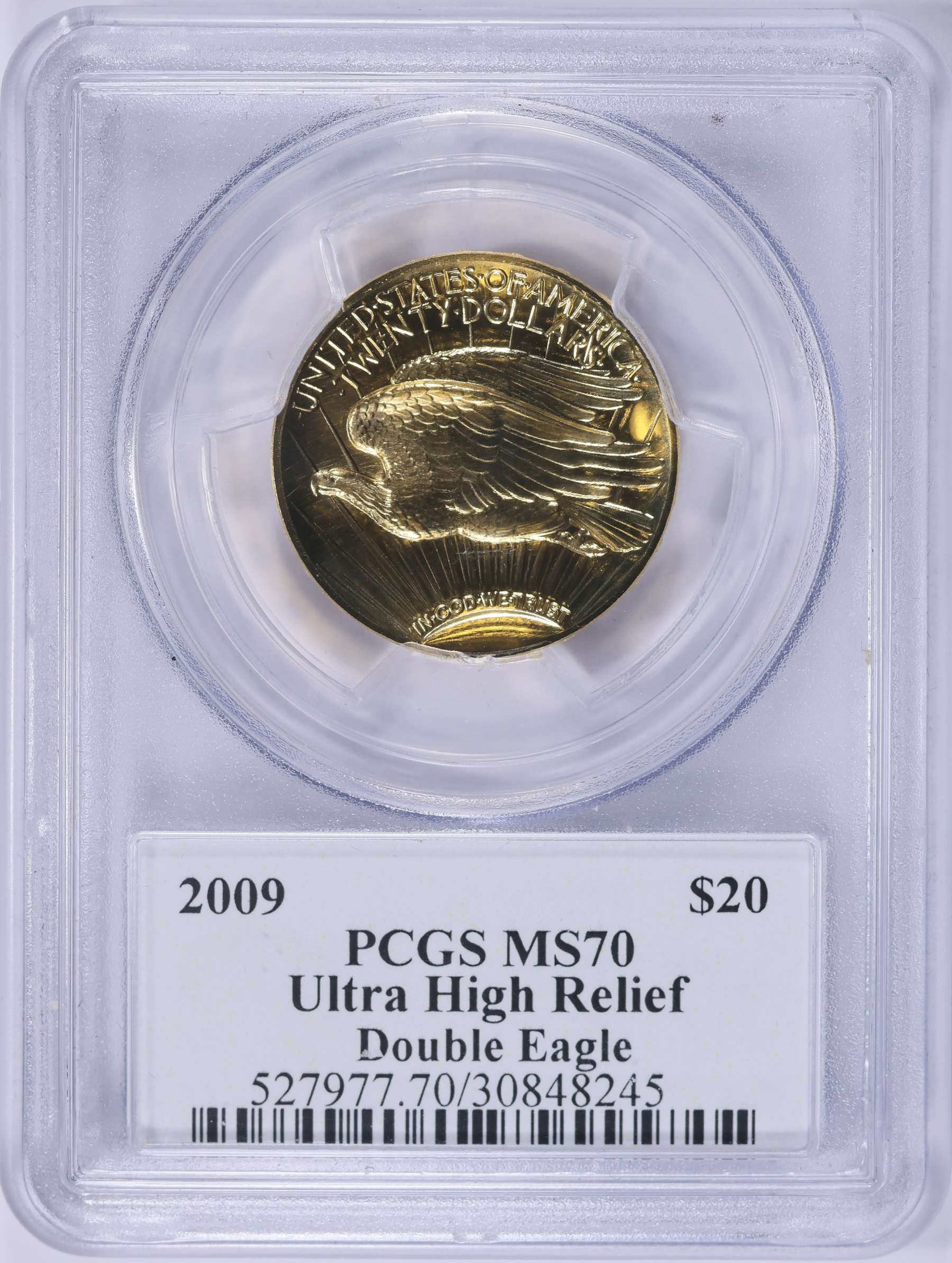 2009 MMIX Ultra High Relief $20 Gold PCGS MS-70 (Mercanti & Moy