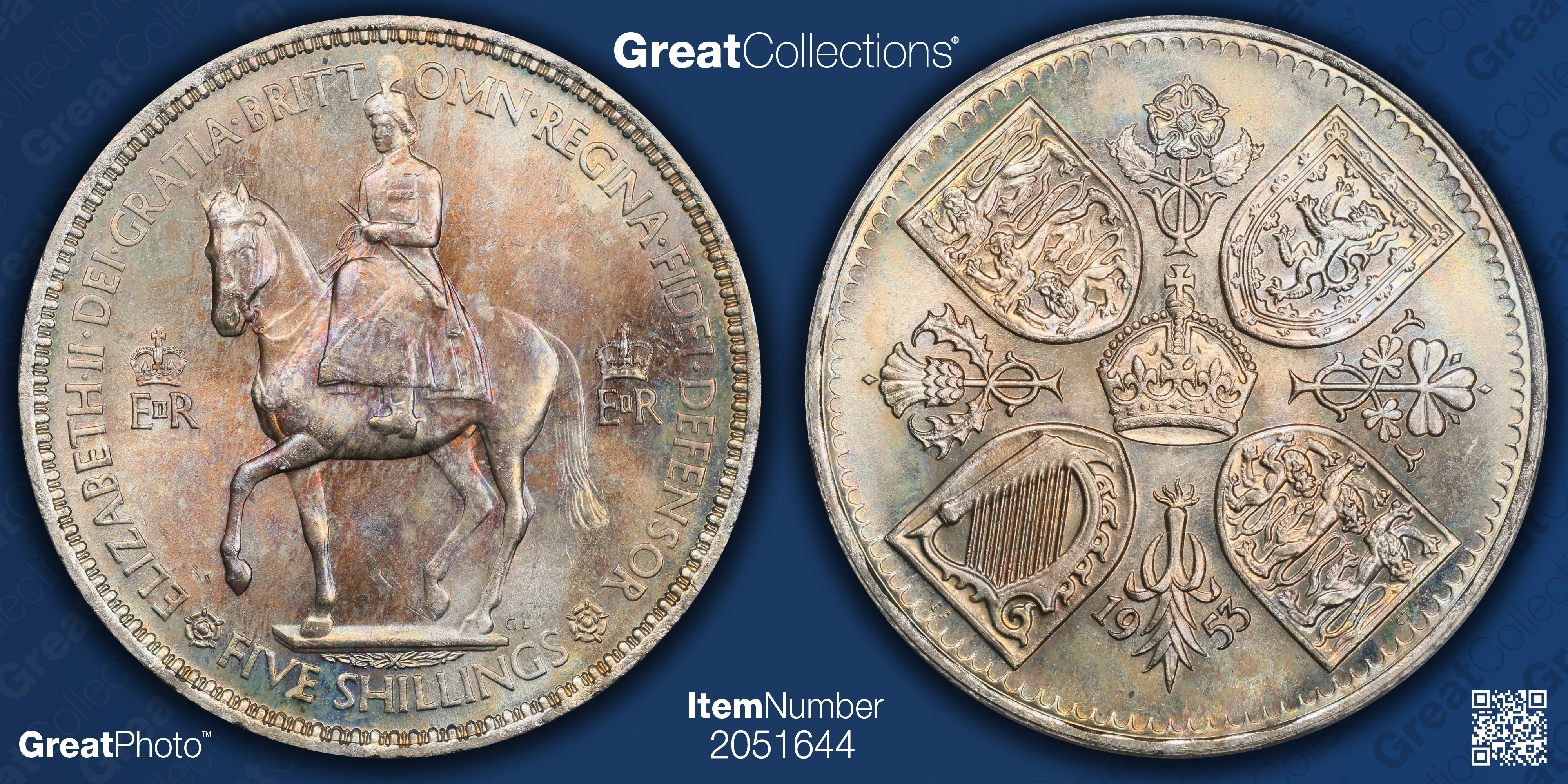 Great Britain 1953 Crown Coronation of Queen Elizabeth II KM-894