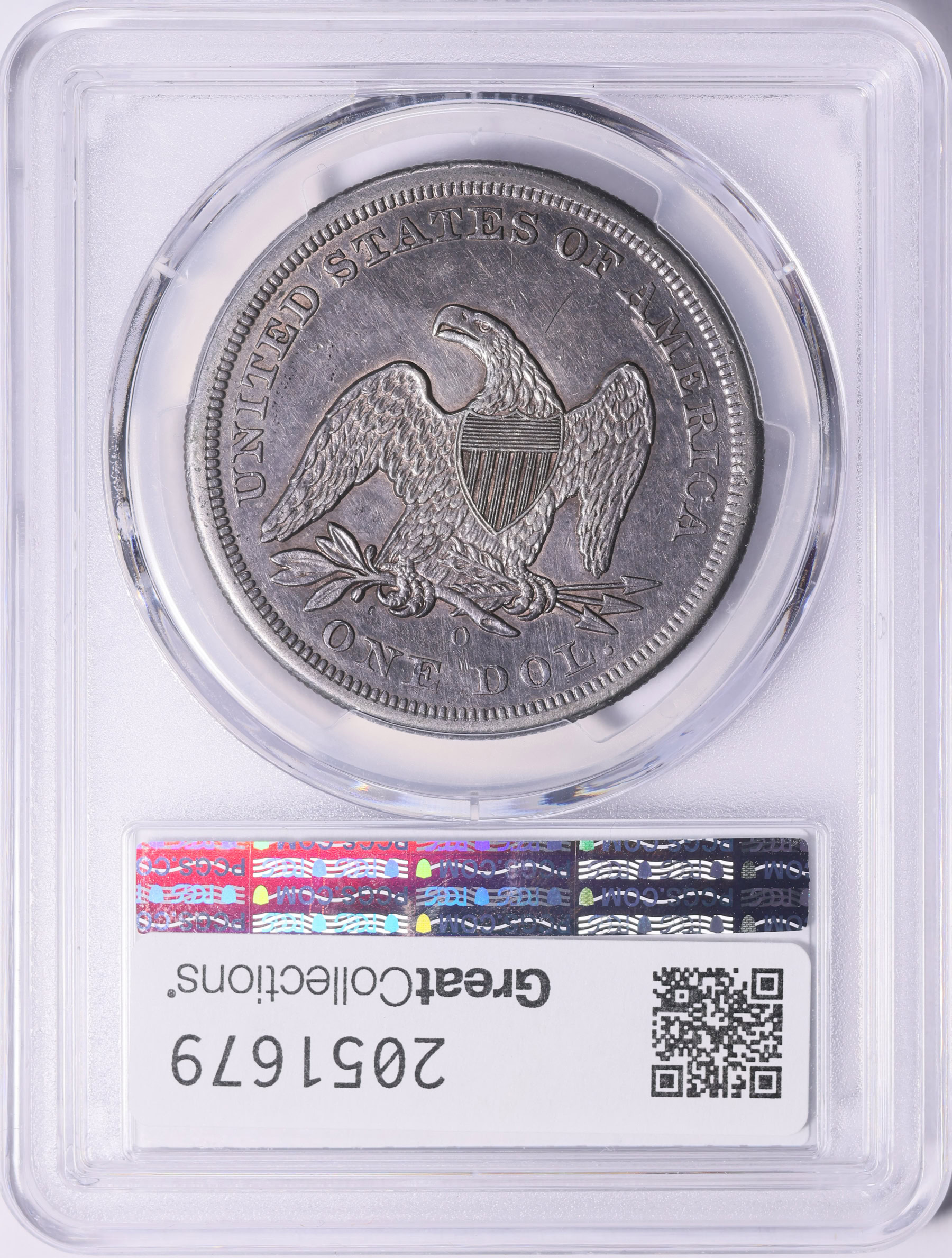 1860-O Seated Liberty Silver Dollar PCGS Genuine XF Details (Item