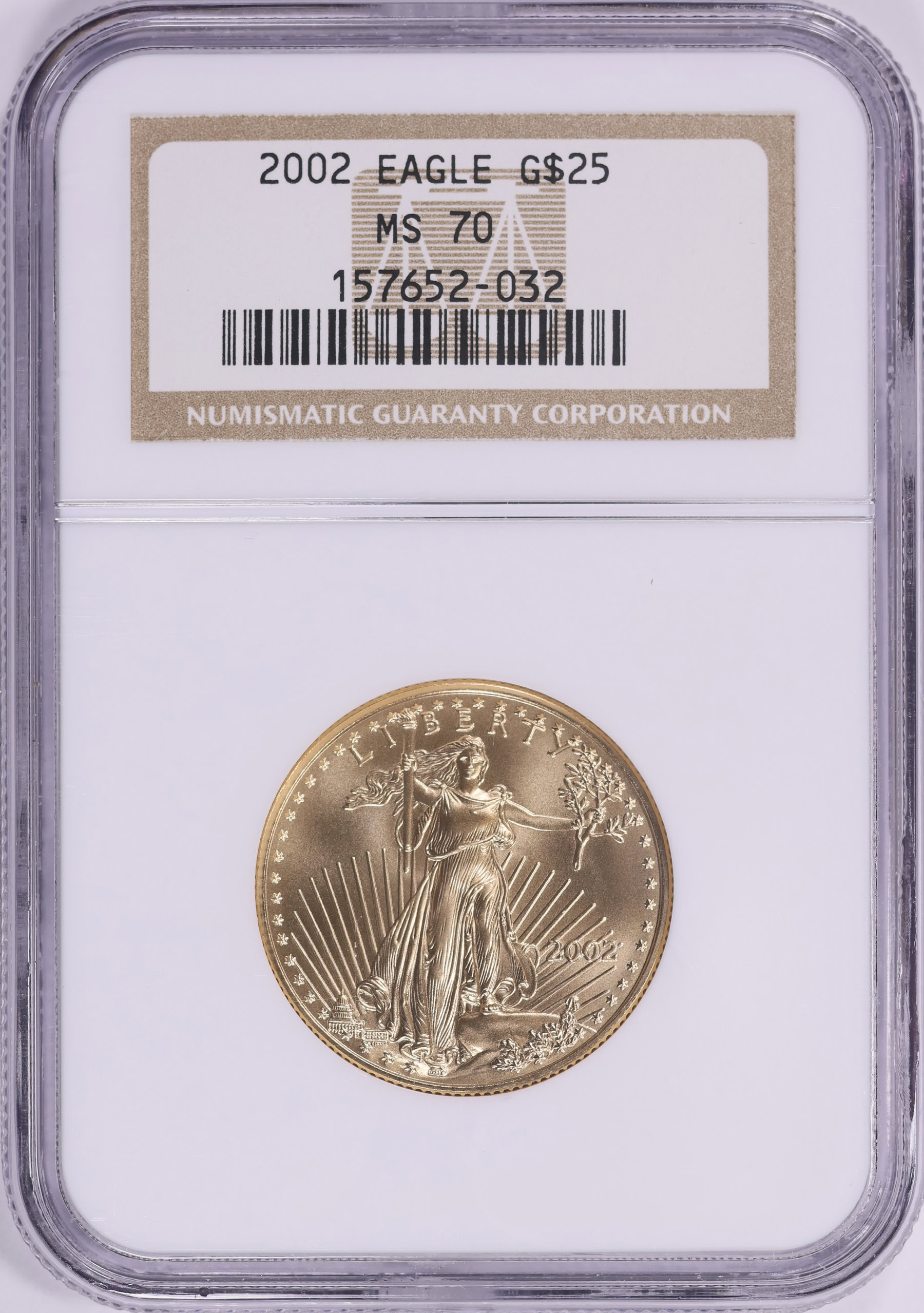 2002 $25 Half-Ounce Gold American Eagle NGC MS-70 (Item 2051830
