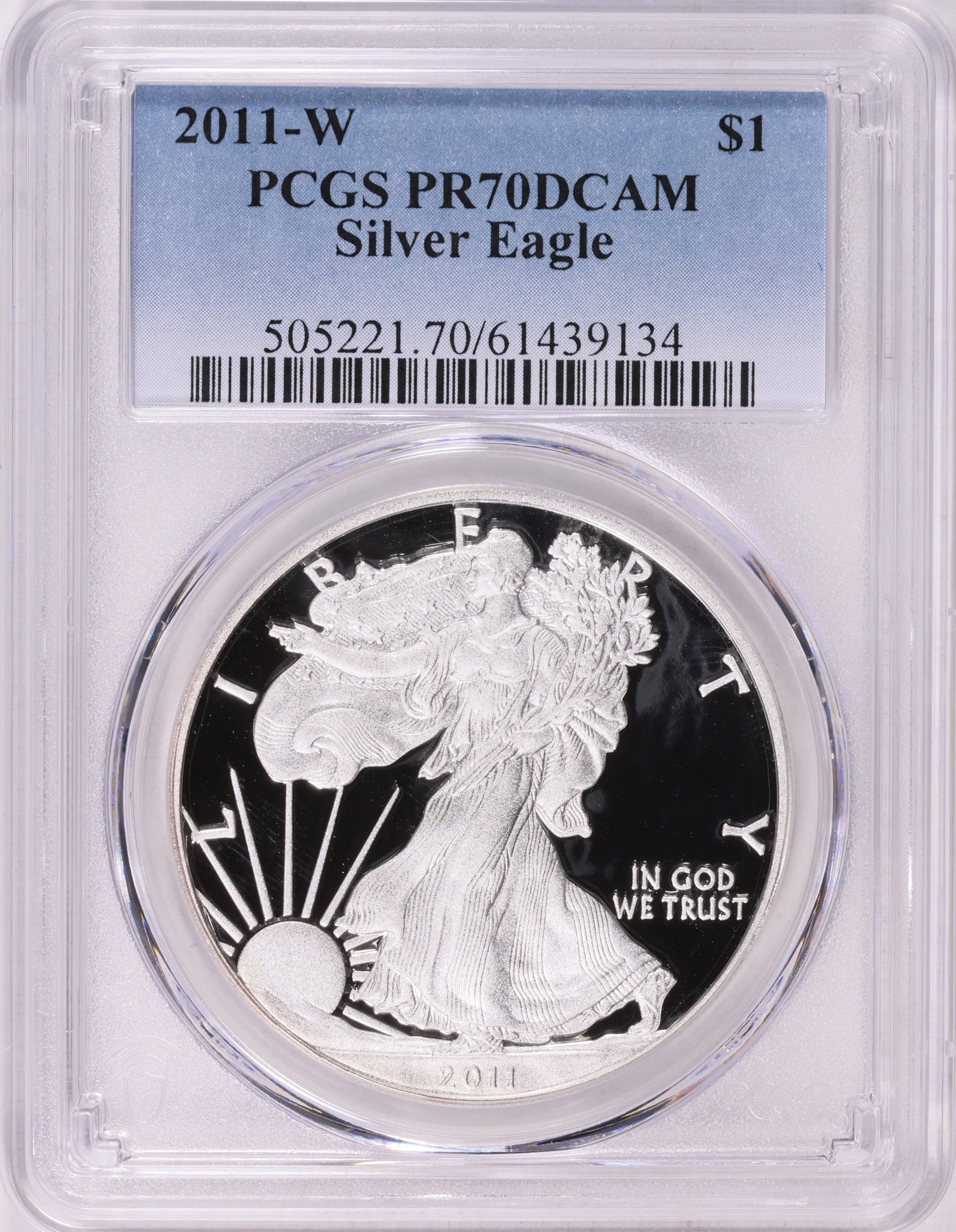 2011年 オリンピック 国立公園 銀貨 PCGS鑑定 PR70 ディープカメオ 2011-W $1 Silver Eagle PCGS Proof-70 DCAM (Item 2052148