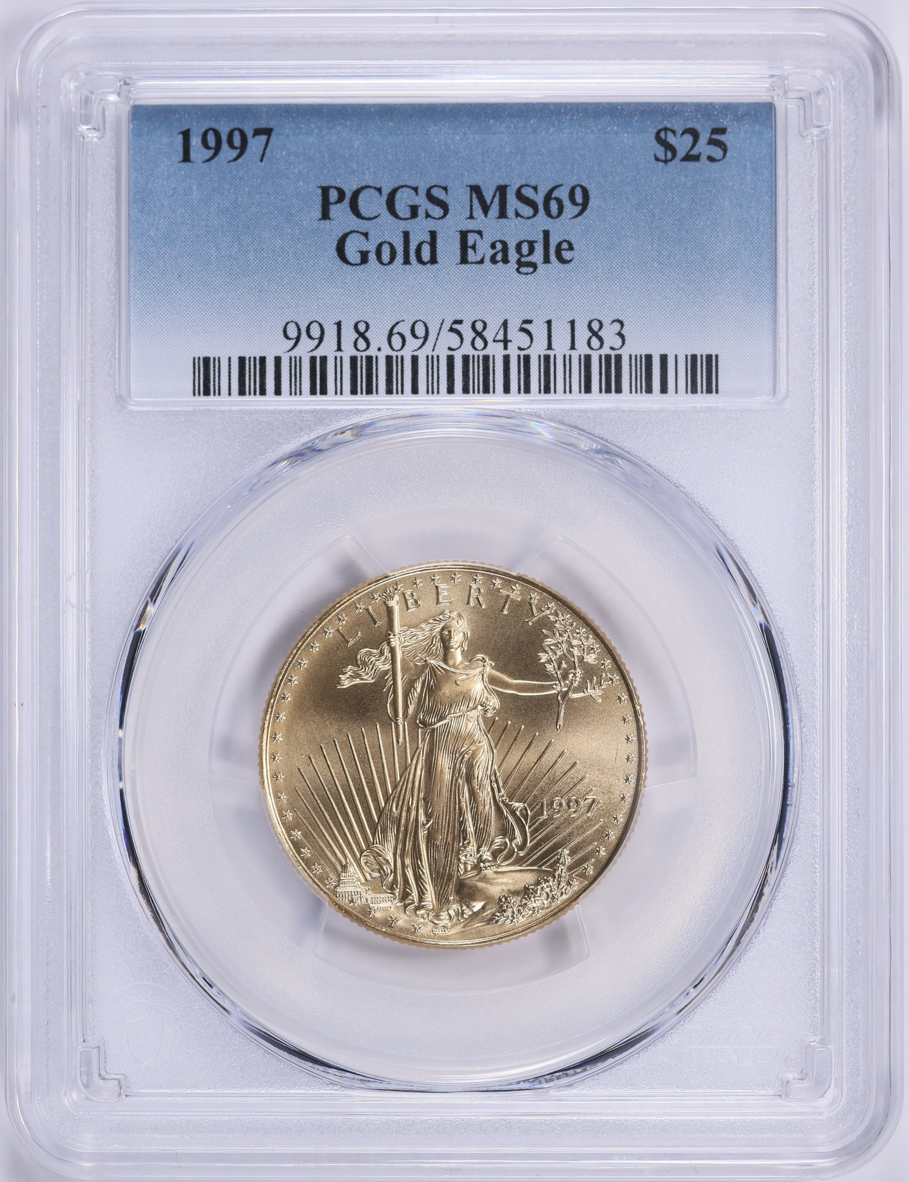 1997 $25 Half-Ounce Gold American Eagle PCGS MS-69 (Item 2053166