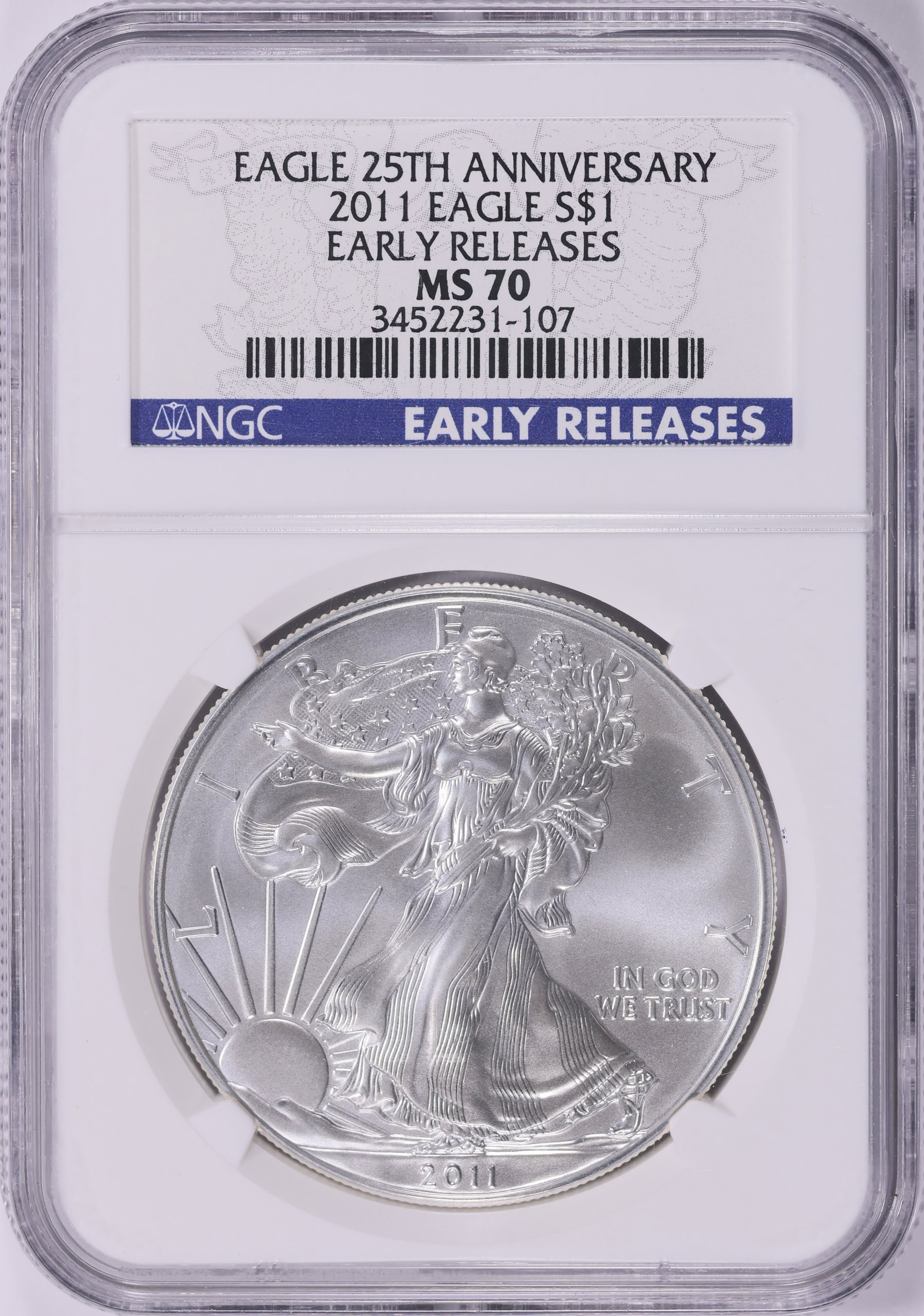 2011 $1 Silver Eagle Early Releases NGC MS-70 (Item 2053608