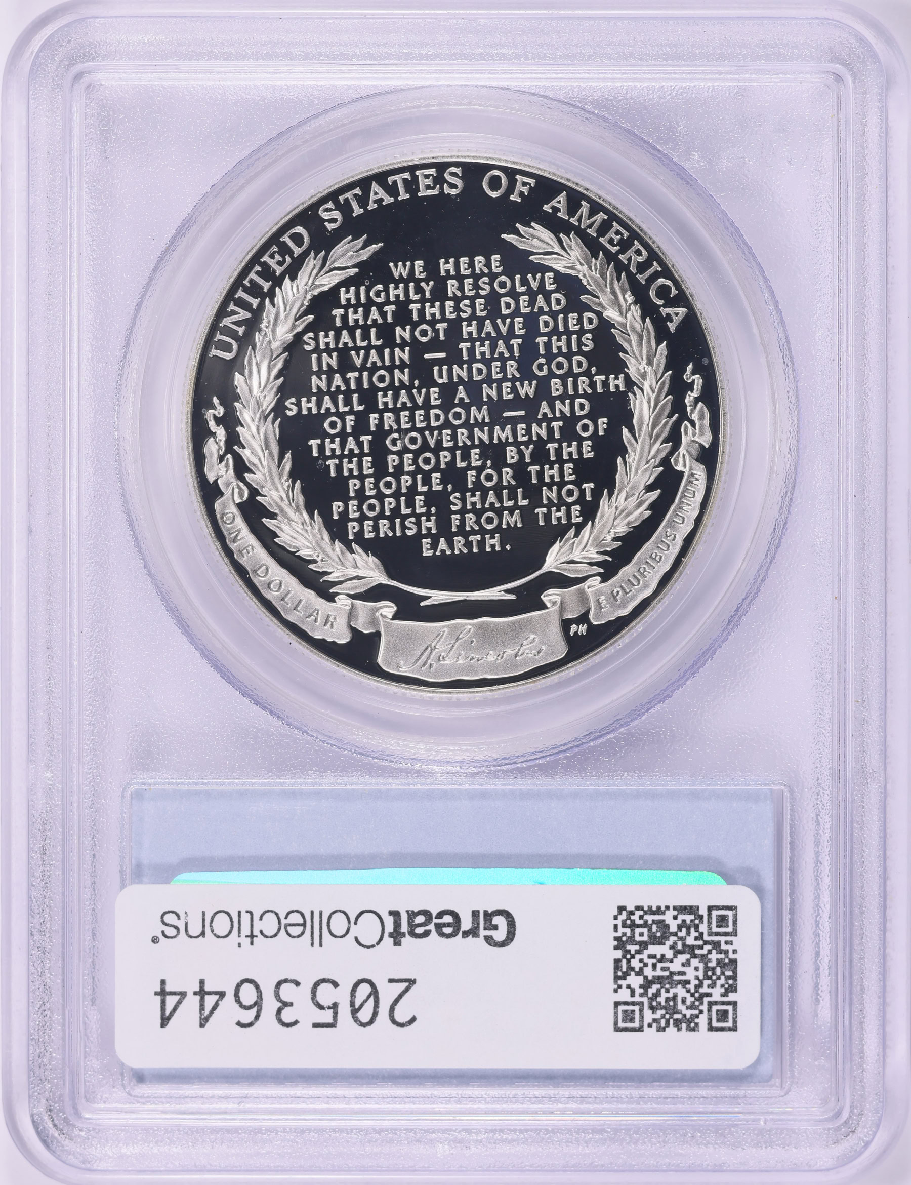 2009-P Abraham Lincoln Bicentennial Silver Dollar PCGS Proof-70