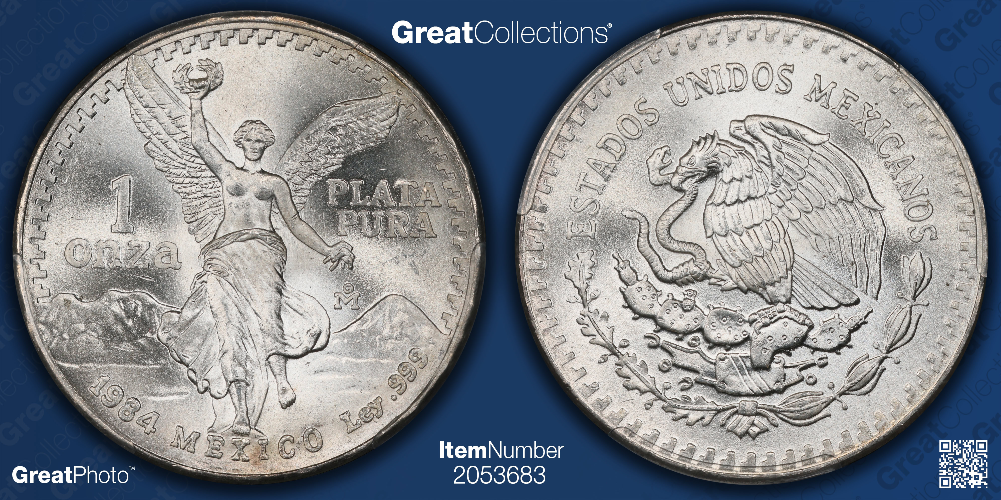 Mexico 1984-Mo Silver Onza Libertad KM-494.1 PCGS MS-67 (Item