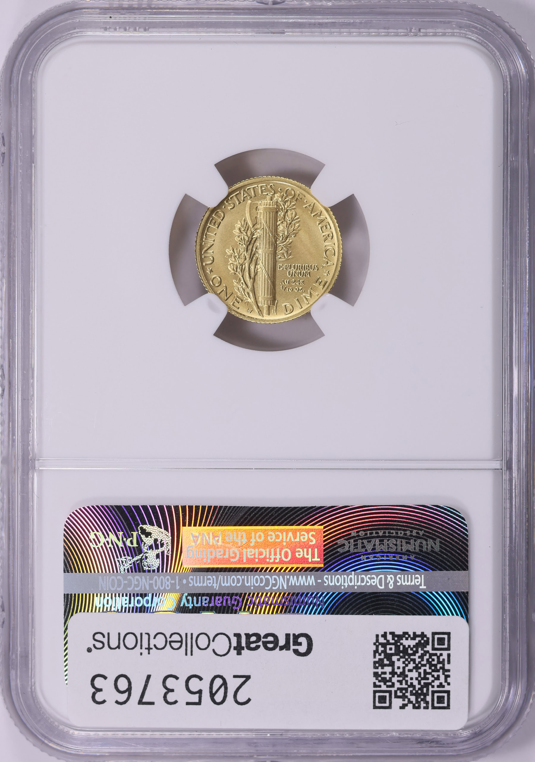 2016-W Mercury Dime 100th Anniversary Gold Early Releases NGC SP