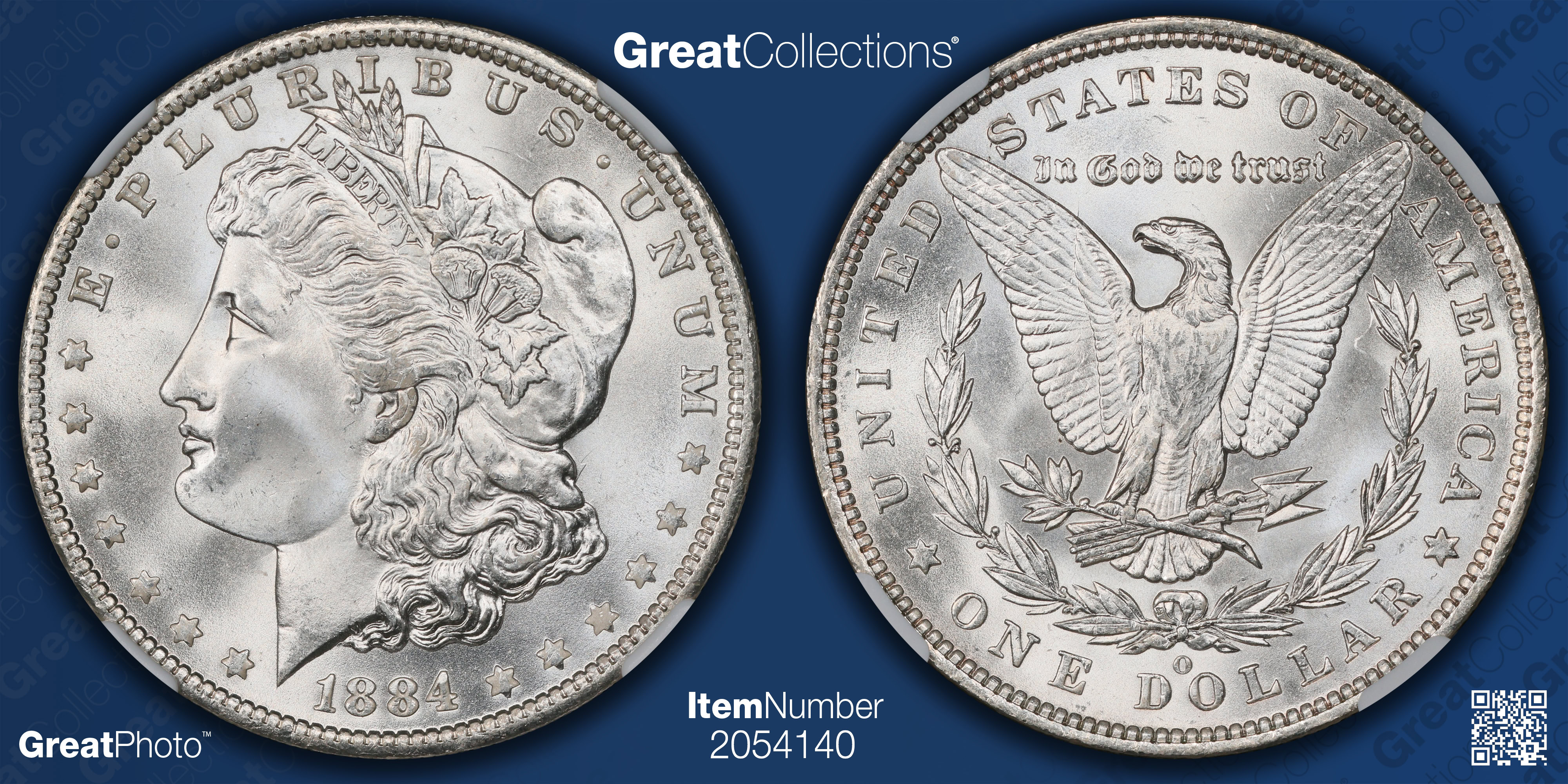 たま 1884-O Morgan Silver Dollar NGC MS-67+ (CAC Green) (Item 2054140