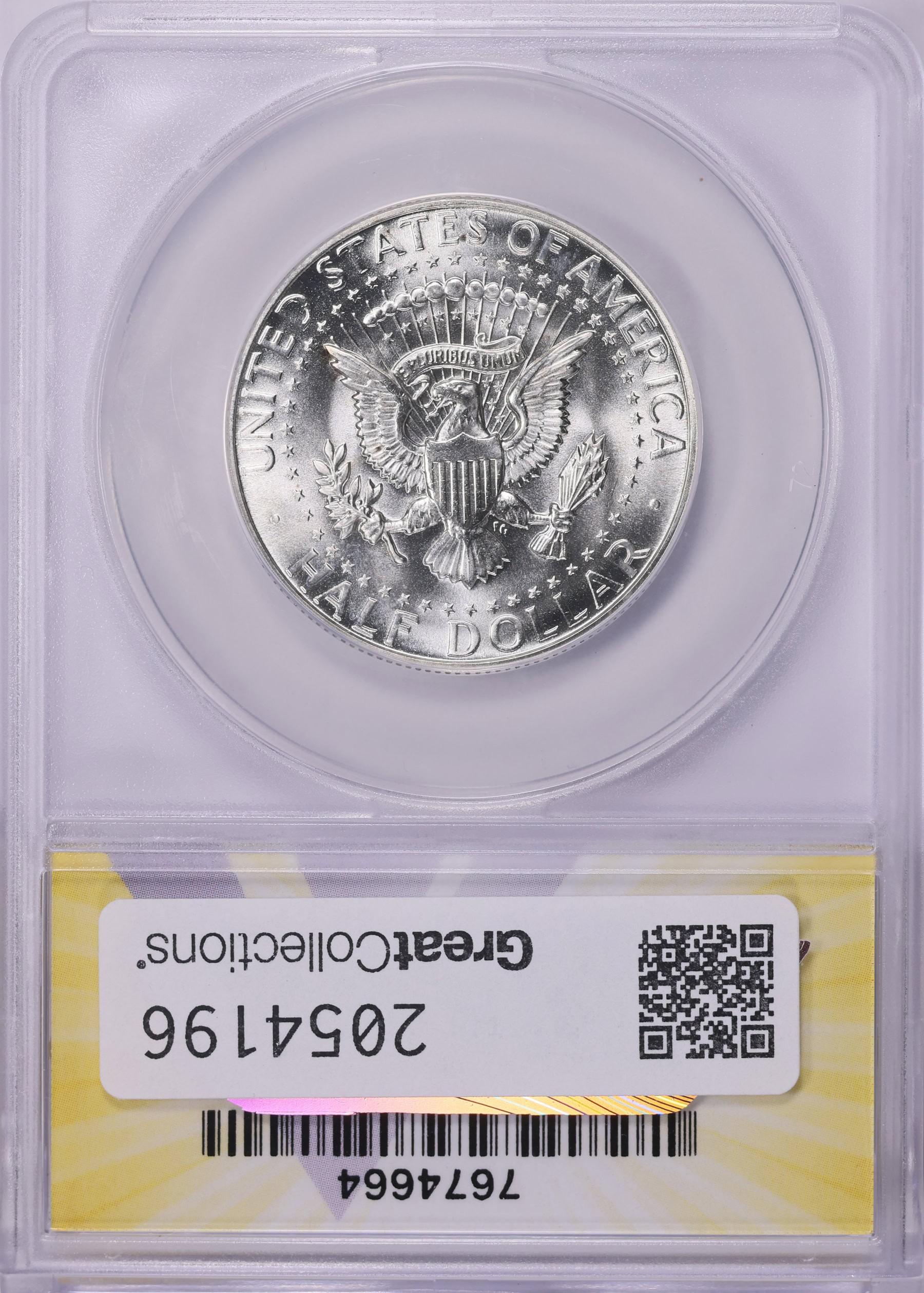 1965 Kennedy Half Dollar SMS ANACS SP-67 (Item 2054196