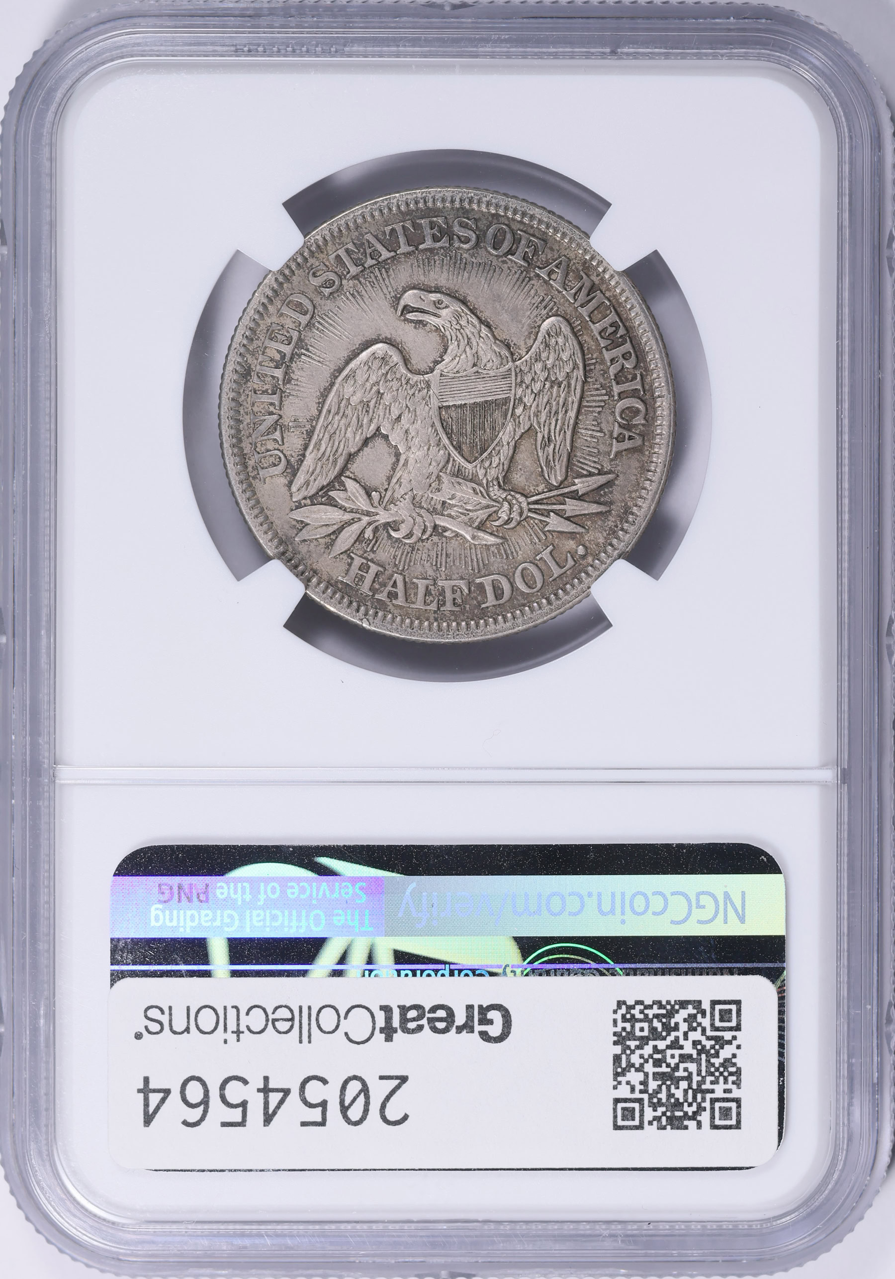 1853 Seated Liberty Half Dollar Arrows and Rays, DDR FS-803 NGC AU