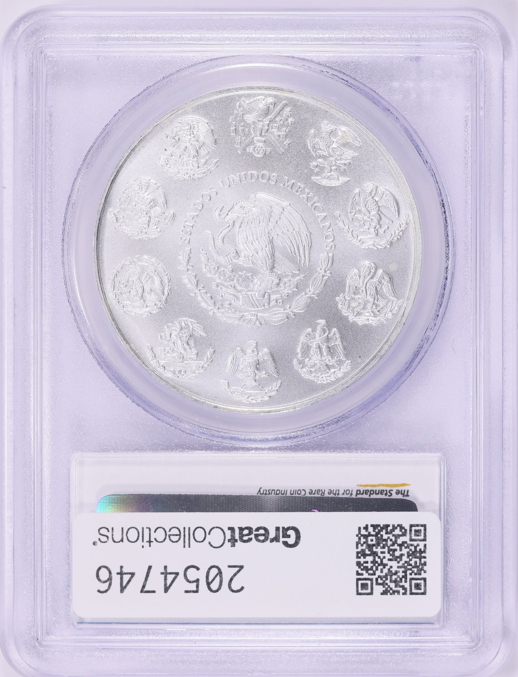 Mexico 2014-Mo Silver Onza Libertad First Strike KM-639 PCGS MS-69