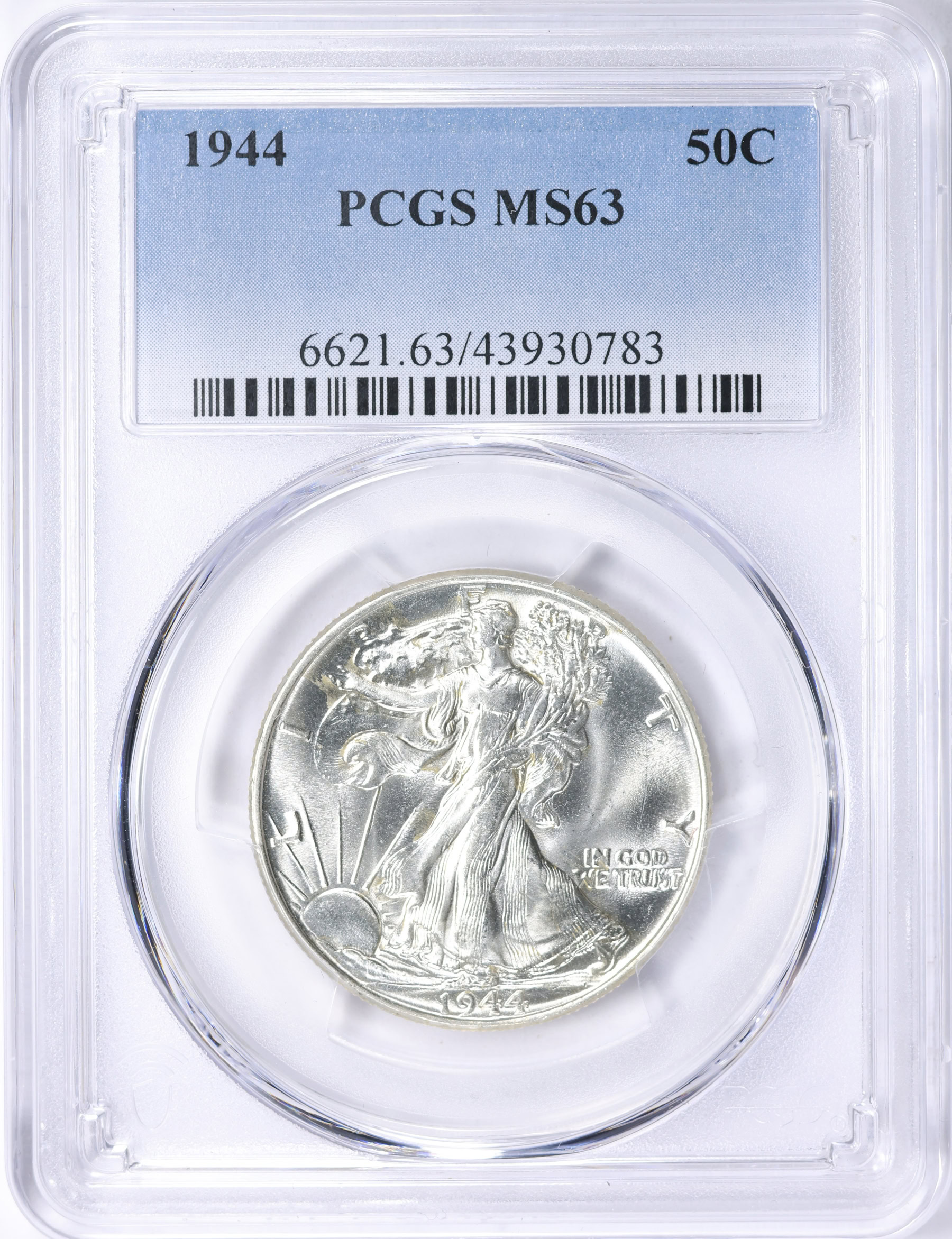 1944 ウォーキングリバティ　ハーラダラー　　　PCGS MS63 1944 Walking Liberty Half Dollar PCGS MS-63 (Item 2055932