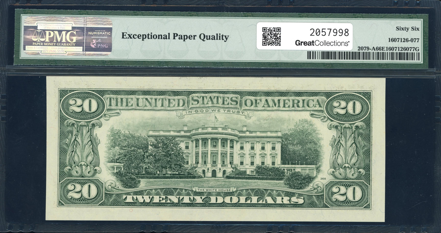 Fr. 2079-A (AA Block) 1993 $20 Boston Federal Reserve Note Withrow ...