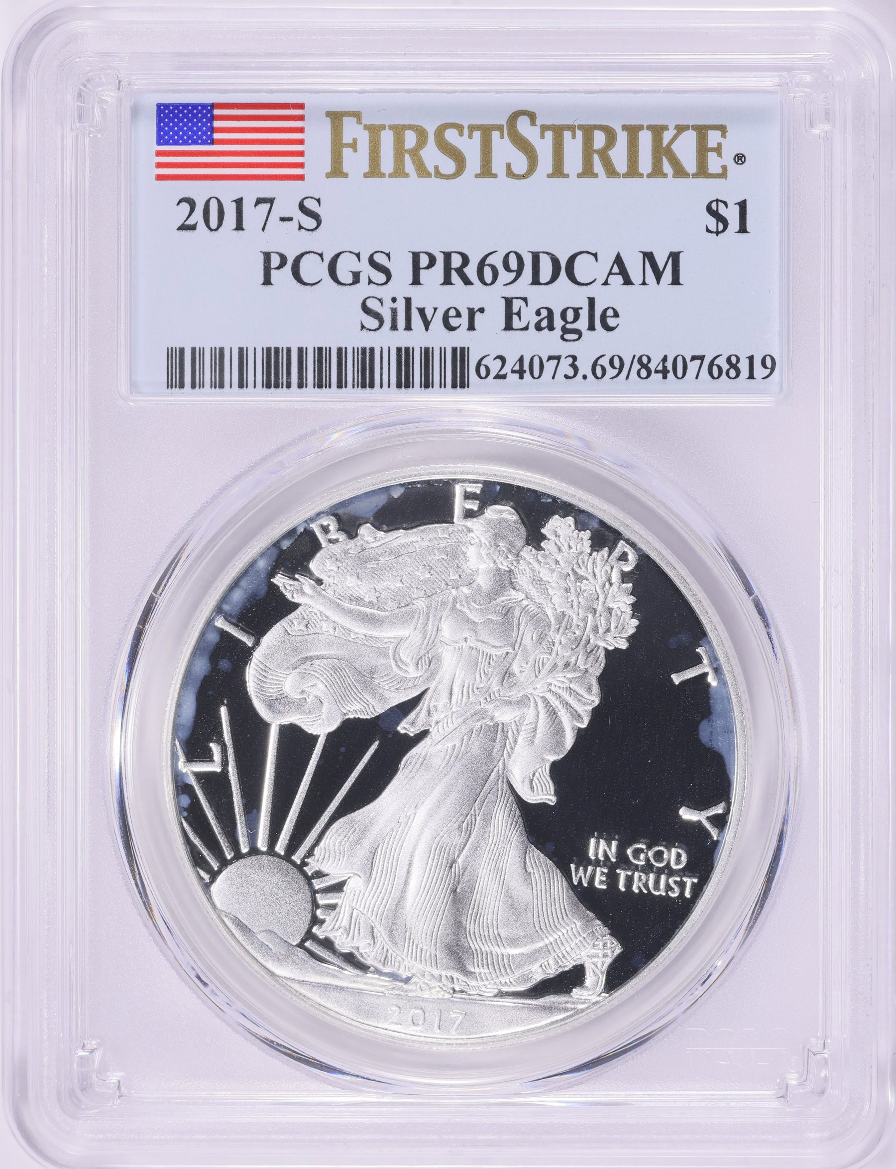 2017-S $1 Silver Eagle First Strike PCGS Proof-69 DCAM (Item