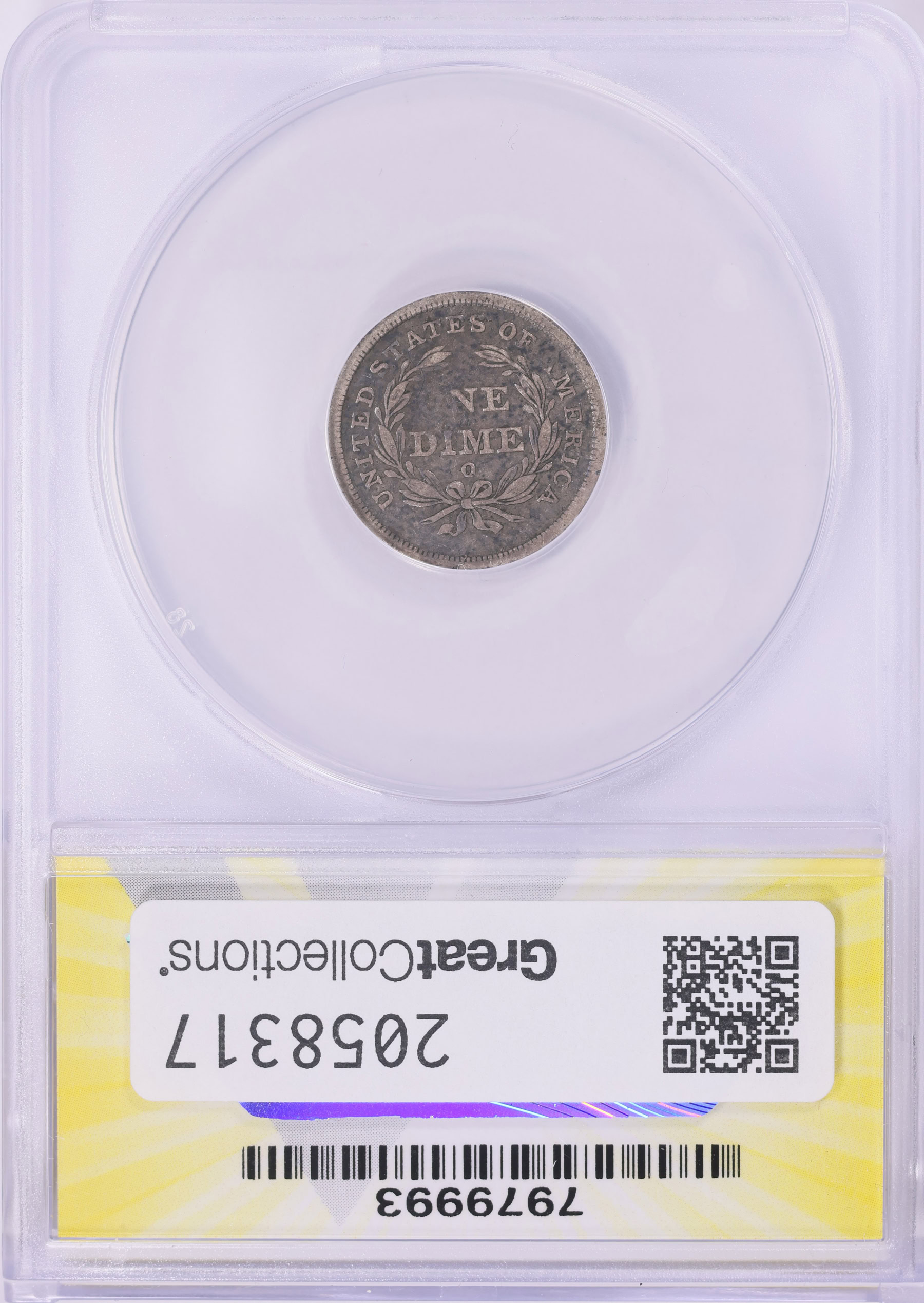 1840-O Seated Liberty Dime ANACS VG-08 (Item 2058317