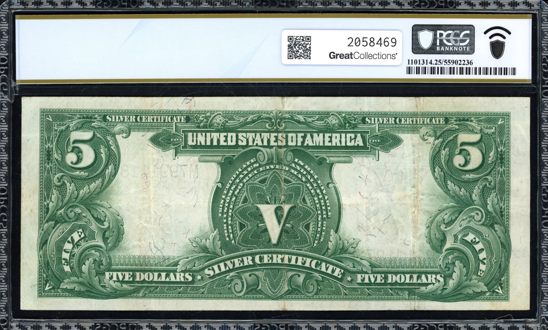 Fr. 278 1899 $5 Silver Certificate Note Teehee / Burke PCGS Banknote ...