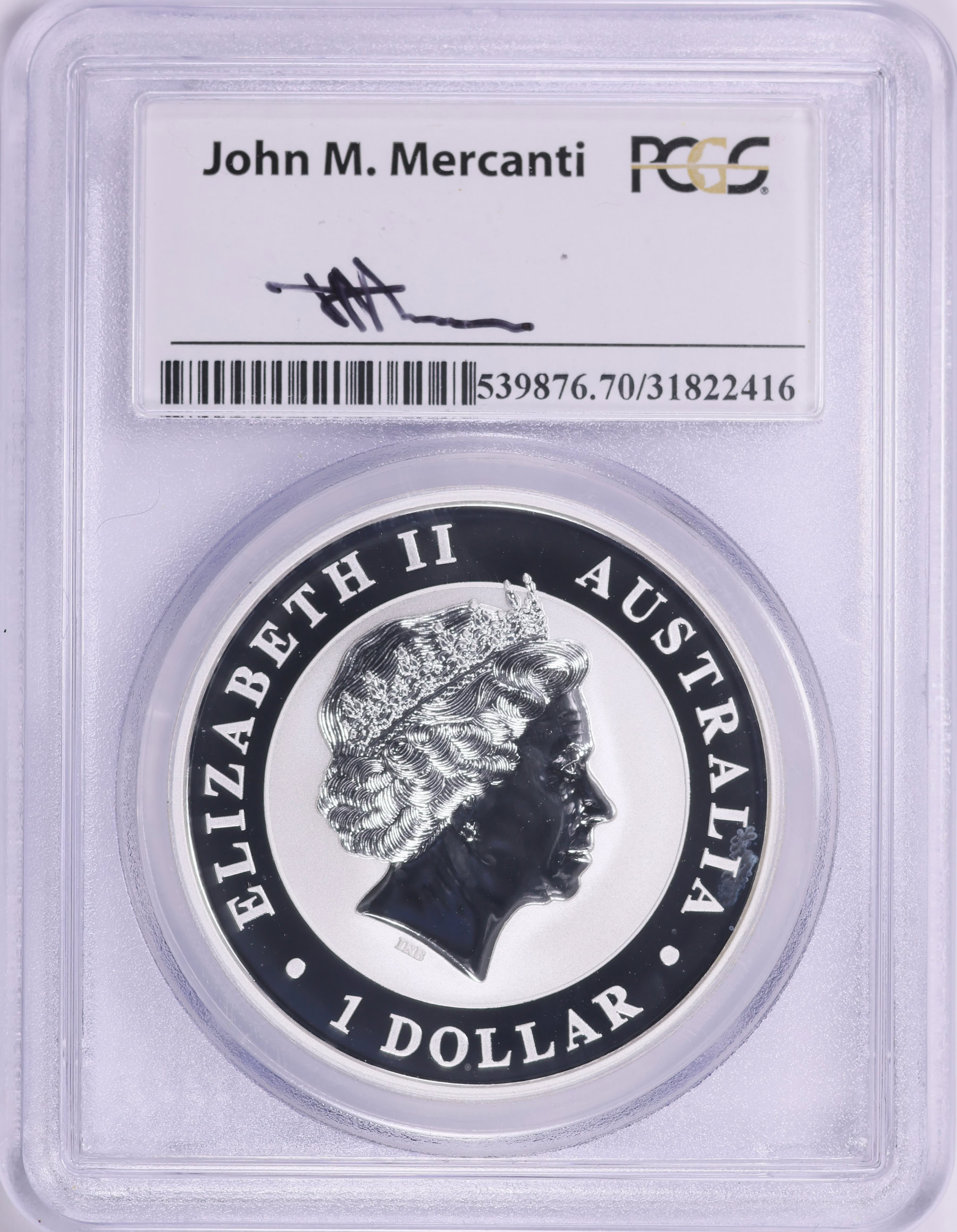 Australia 2015-P Silver Dollar Wedge-Tailed Eagle KM-2165 PCGS MS