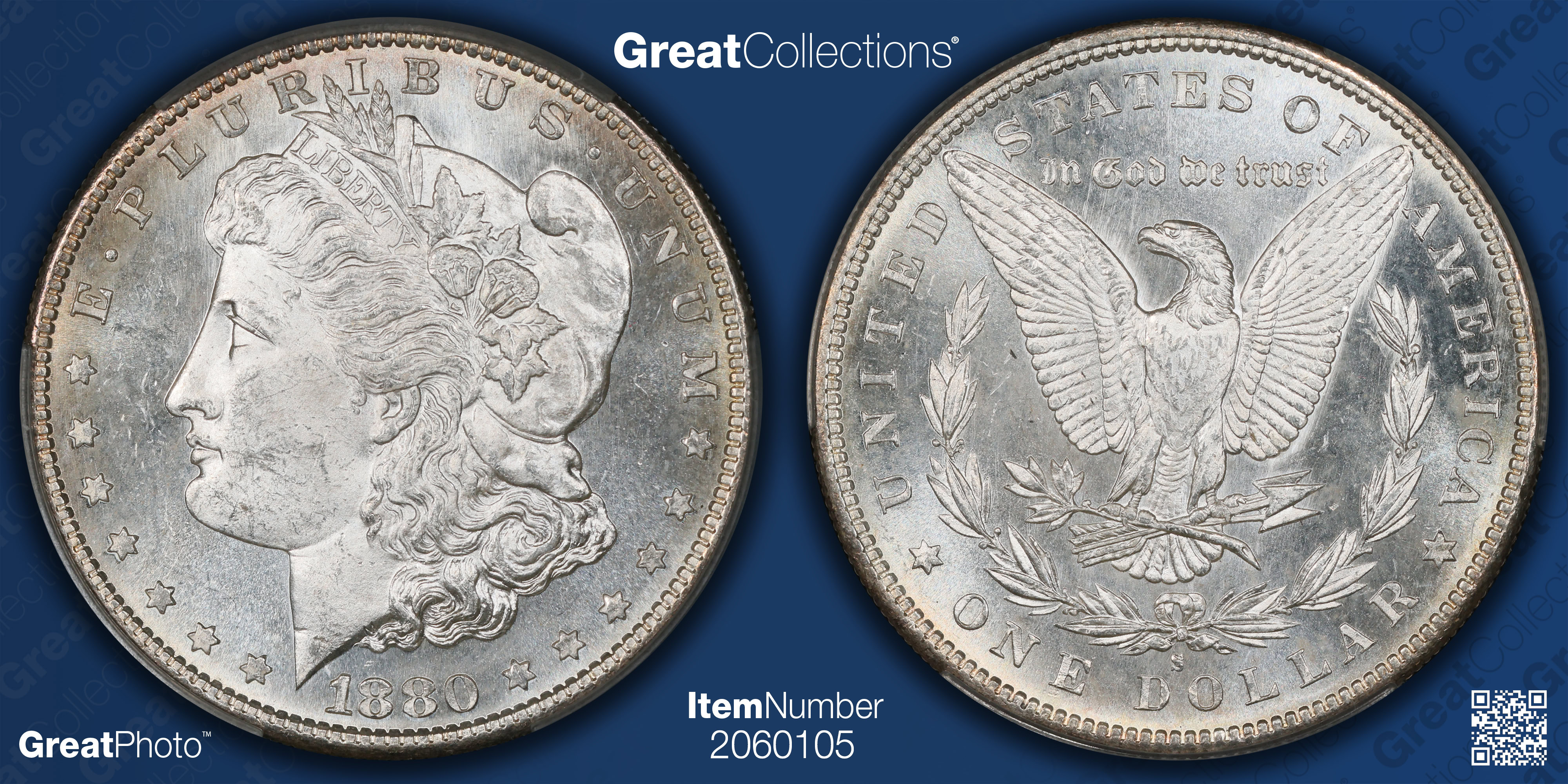 1880-S Morgan Silver Dollar CACG MS-62 (Item 2060105