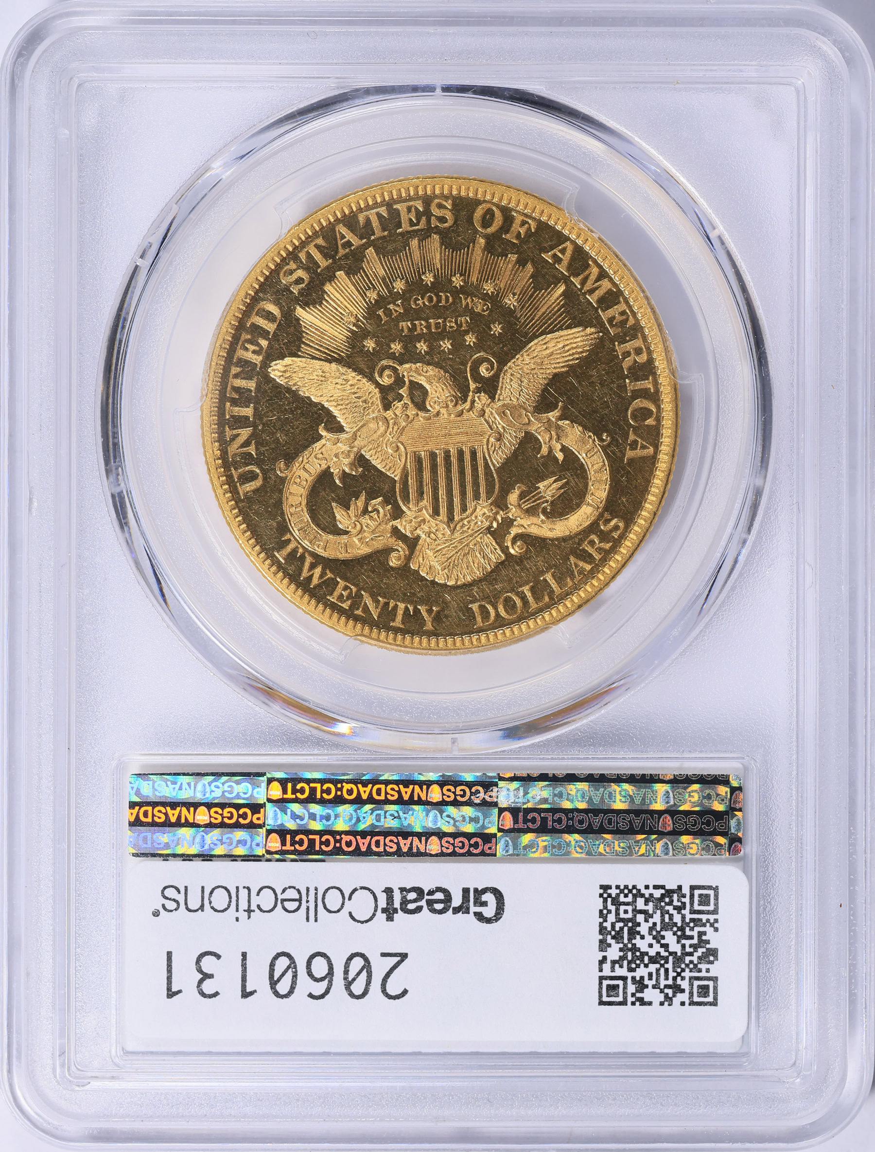 1889 Liberty Gold Double Eagle PCGS Proof-62 DCAM (CAC Green