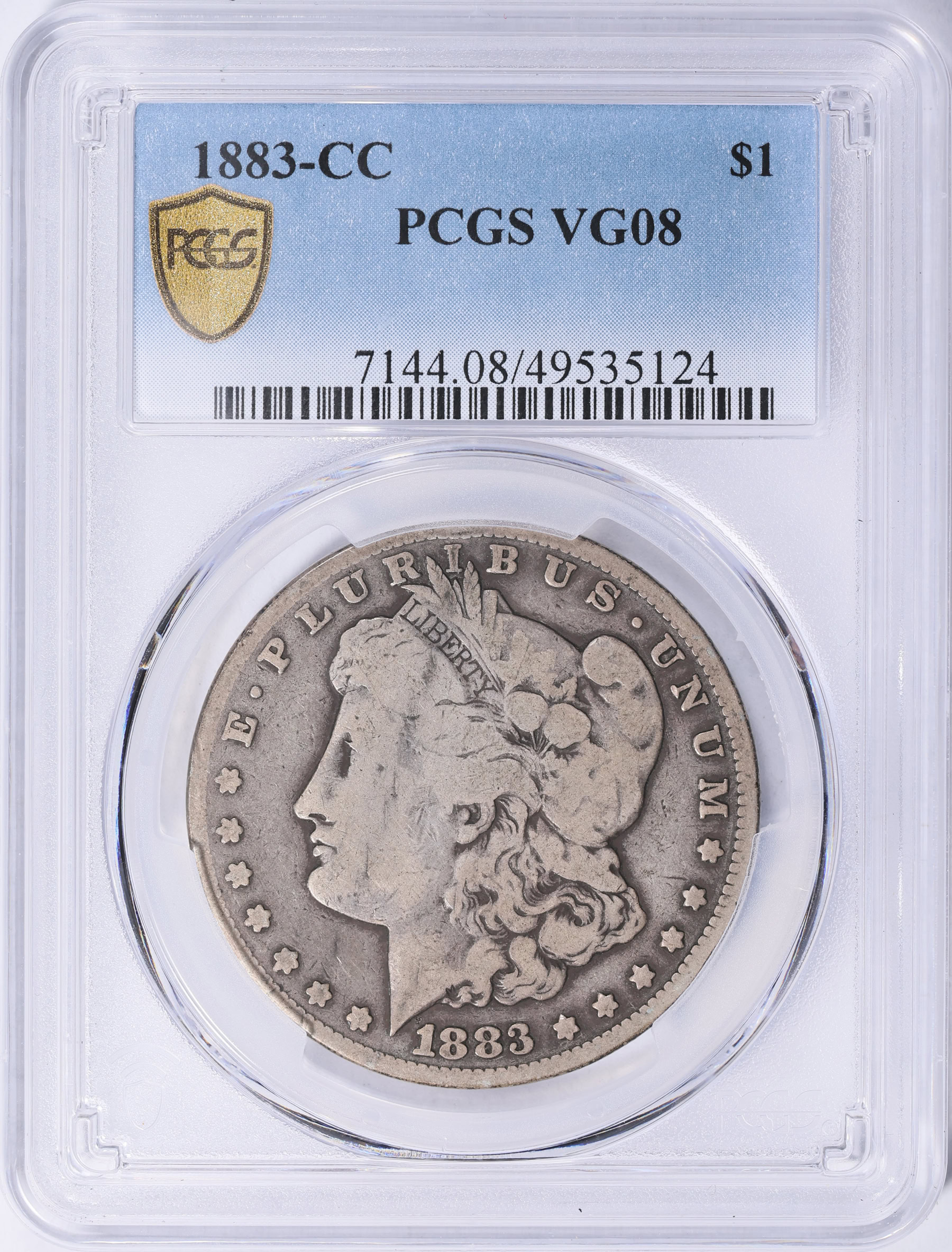 1883-CC Morgan Silver Dollar PCGS VG-08 (Item 2062701