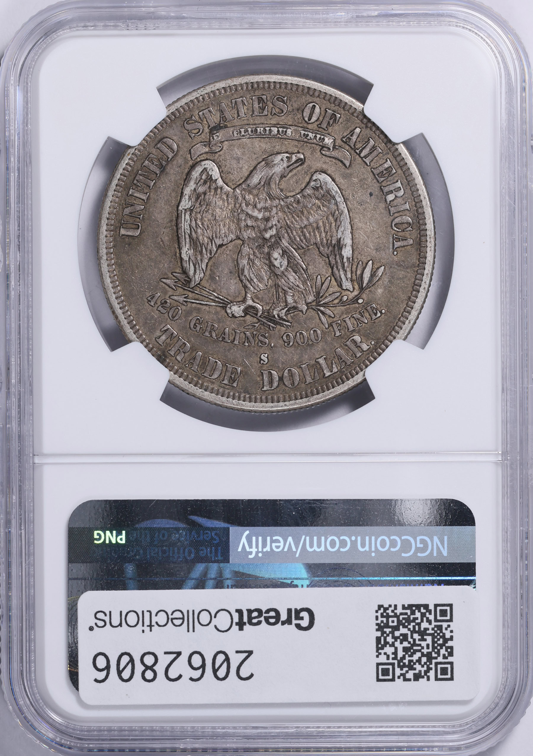 1878-S Trade Silver Dollar NGC AU-55 (Item 2062806