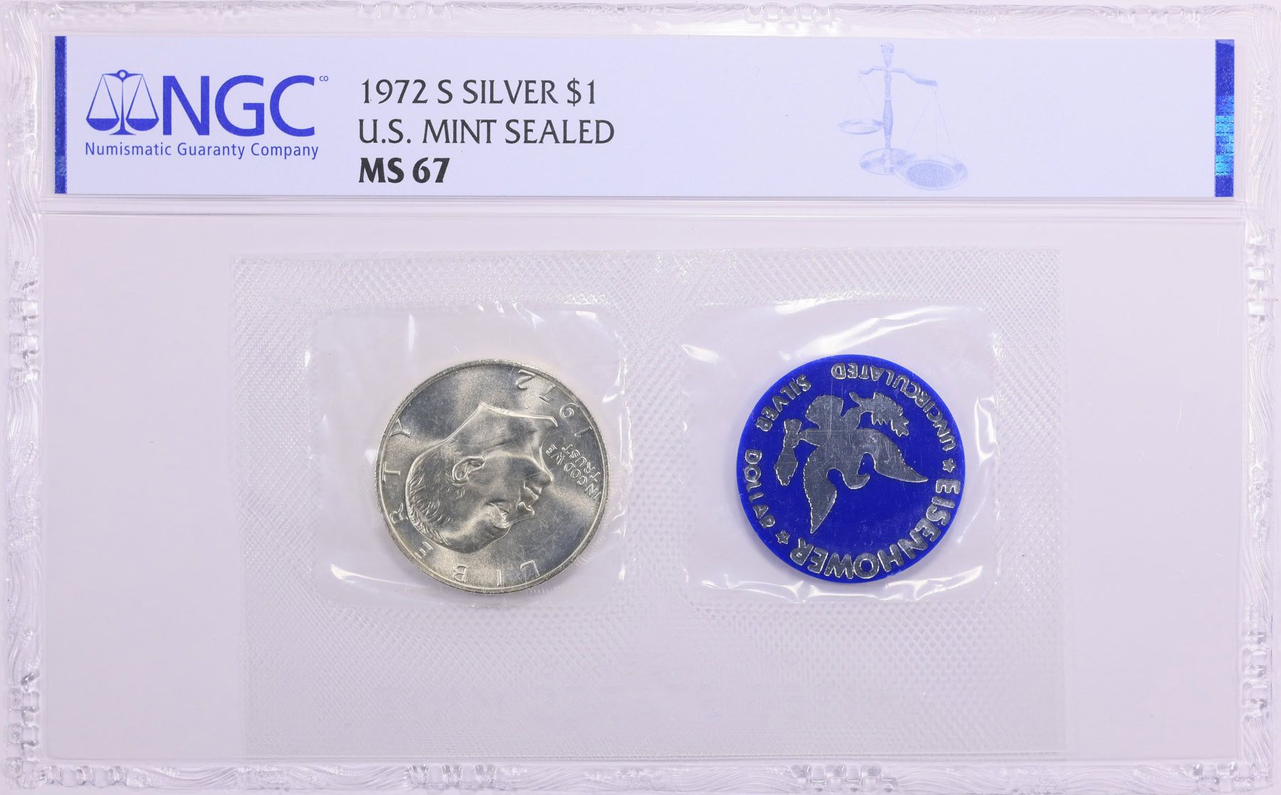 1972-S Eisenhower Dollar Silver NGC MS-67 (U.S Mint Sealed) (Item