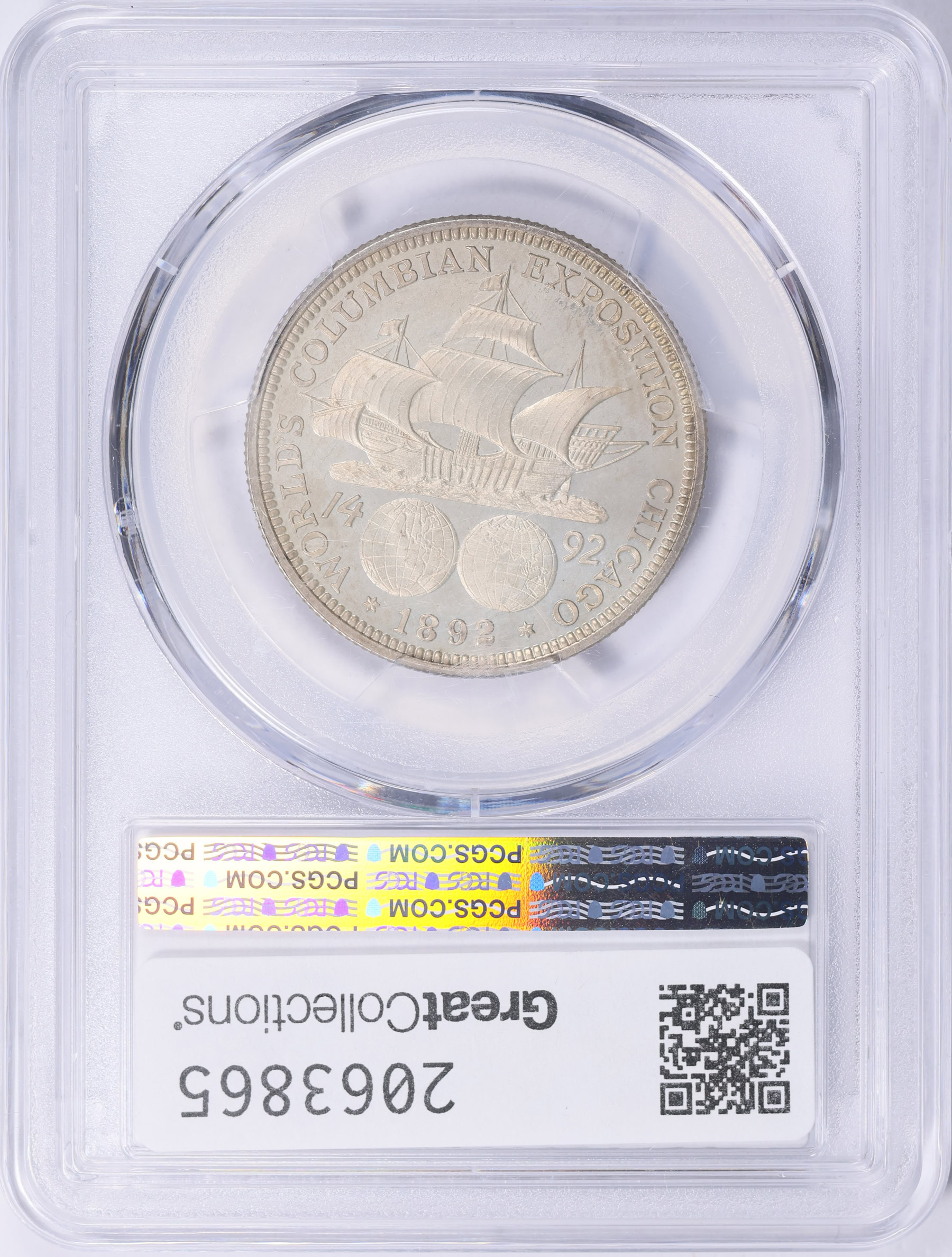 1892 World Columbian Exposition Half Dollar PCGS Proof-65+ (Item