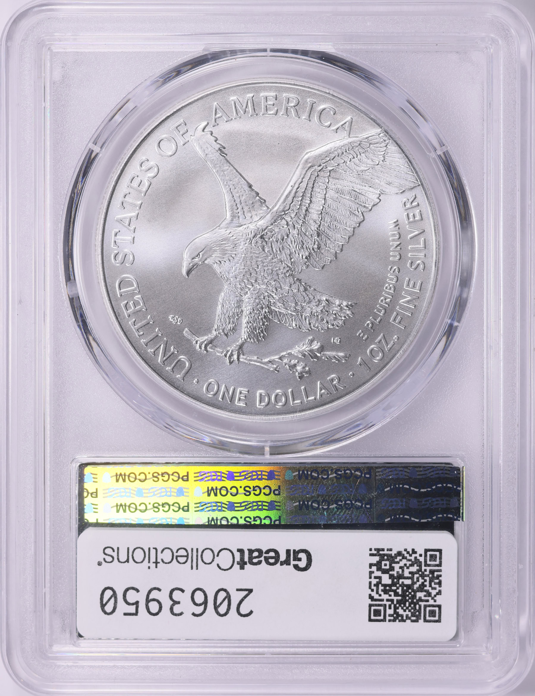 2023 $1 Silver Eagle First Strike PCGS MS-70 (Silver Foil Label