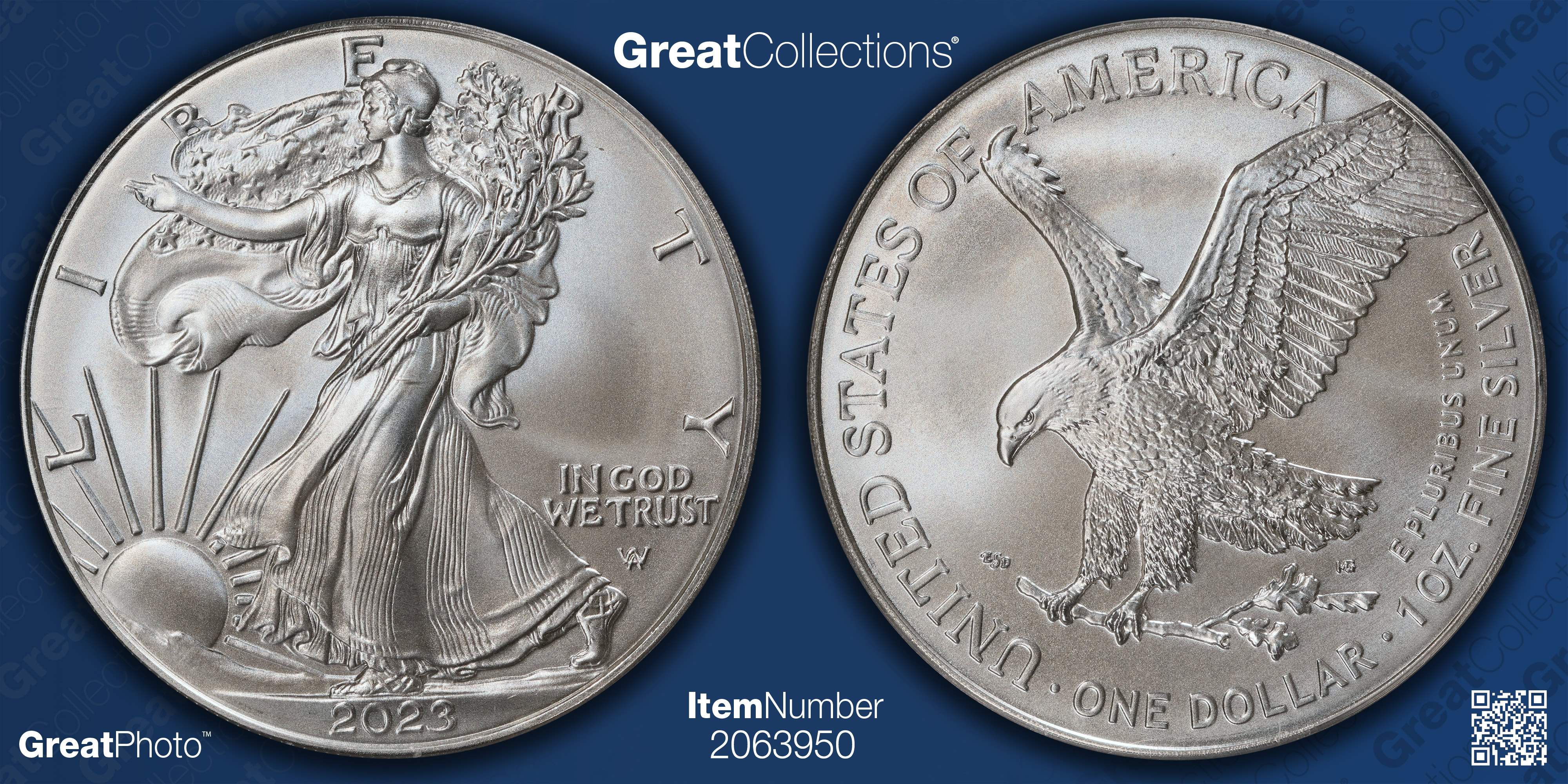 2023 $1 Silver Eagle First Strike PCGS MS-70 (Silver Foil Label