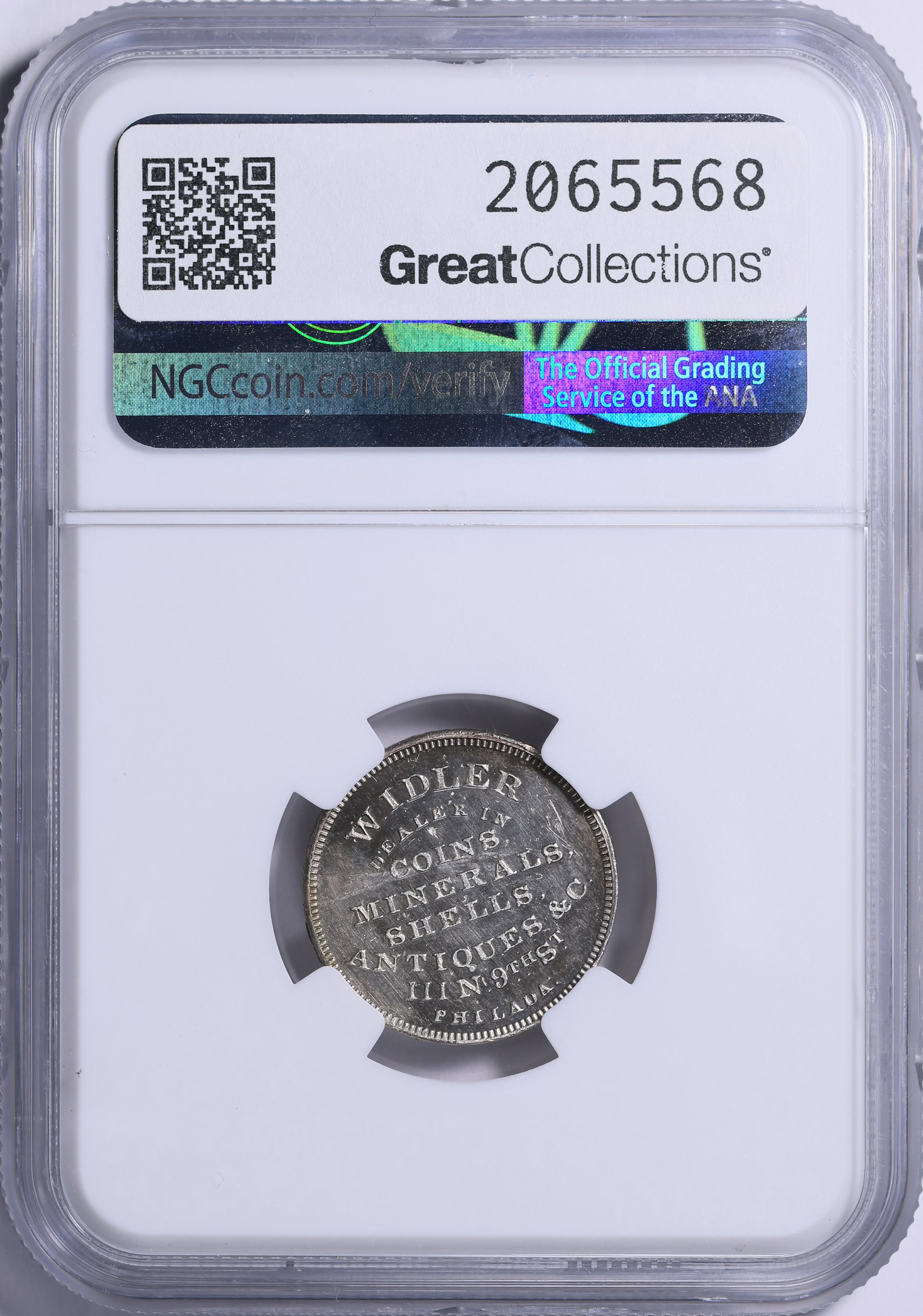 ND (1860) Philadelphia, Pennsylvania Silver Washington - W. Idler