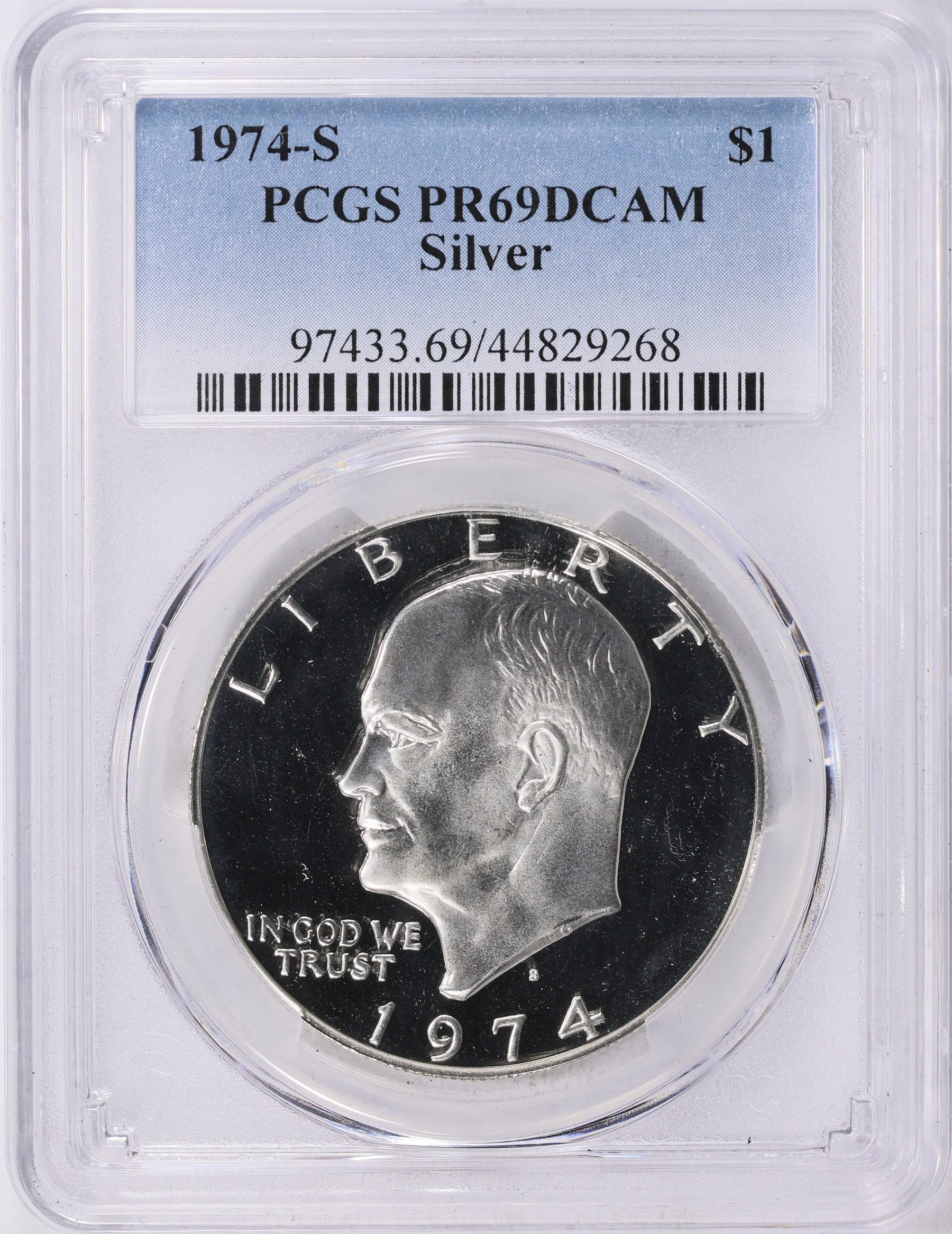 1974-S Eisenhower Dollar Silver PCGS Proof-69 DCAM (Item 2068364