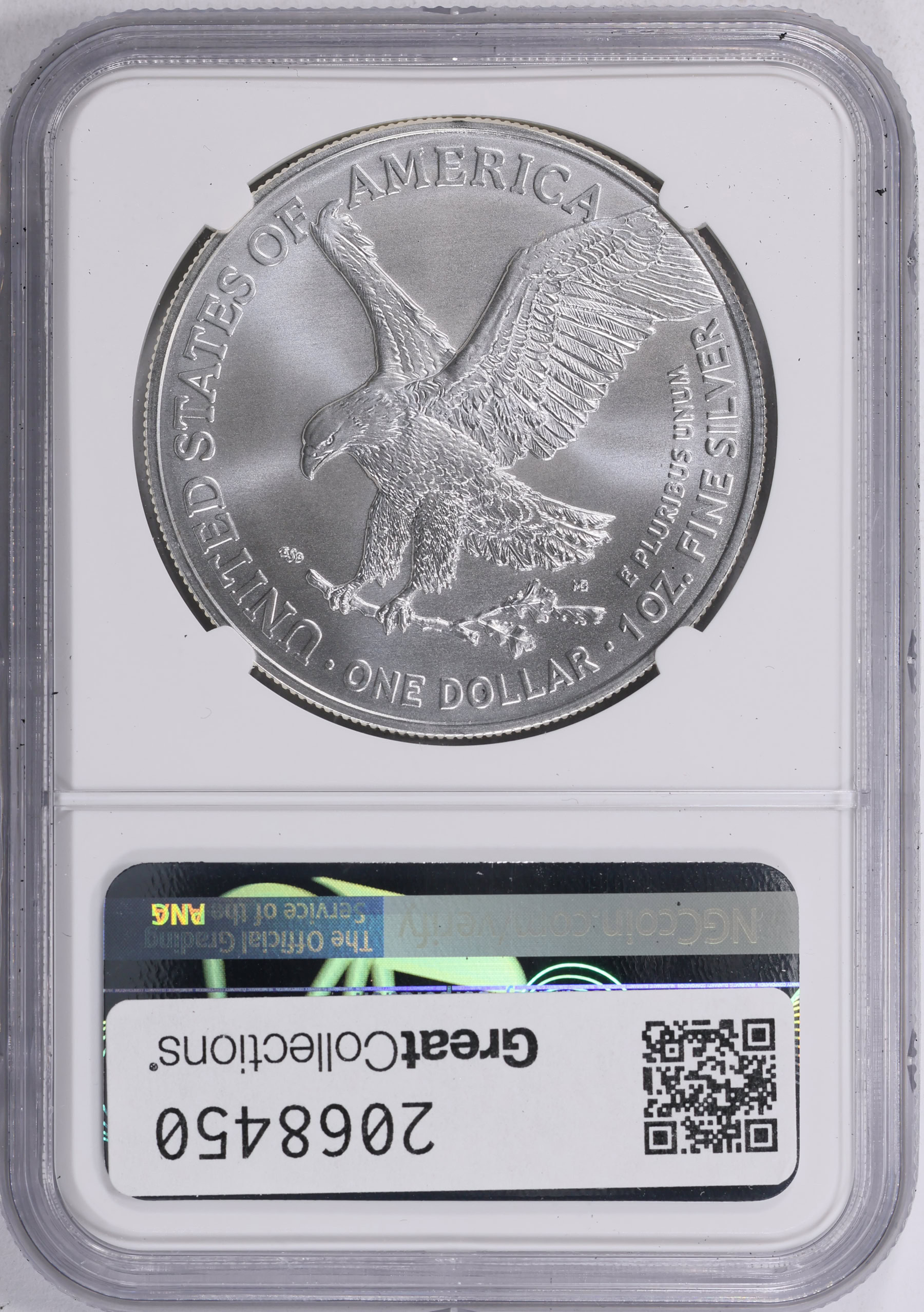 2021 $1 Silver Eagle Type 2 NGC MS-69 (Item 2068450