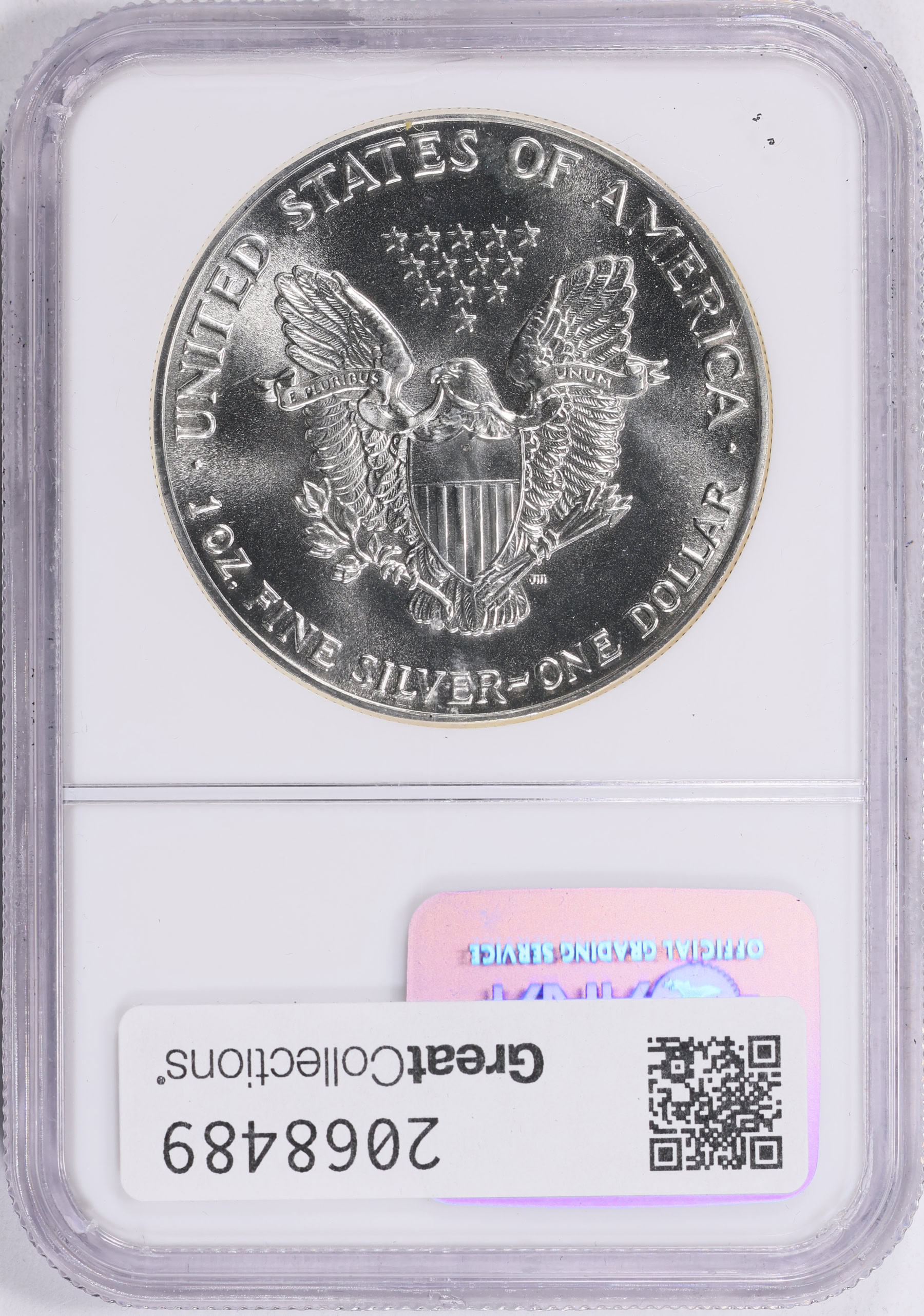 1988 $1 Silver Eagle NGC MS-69 (Item 2068489) | GreatCollections Coin ...