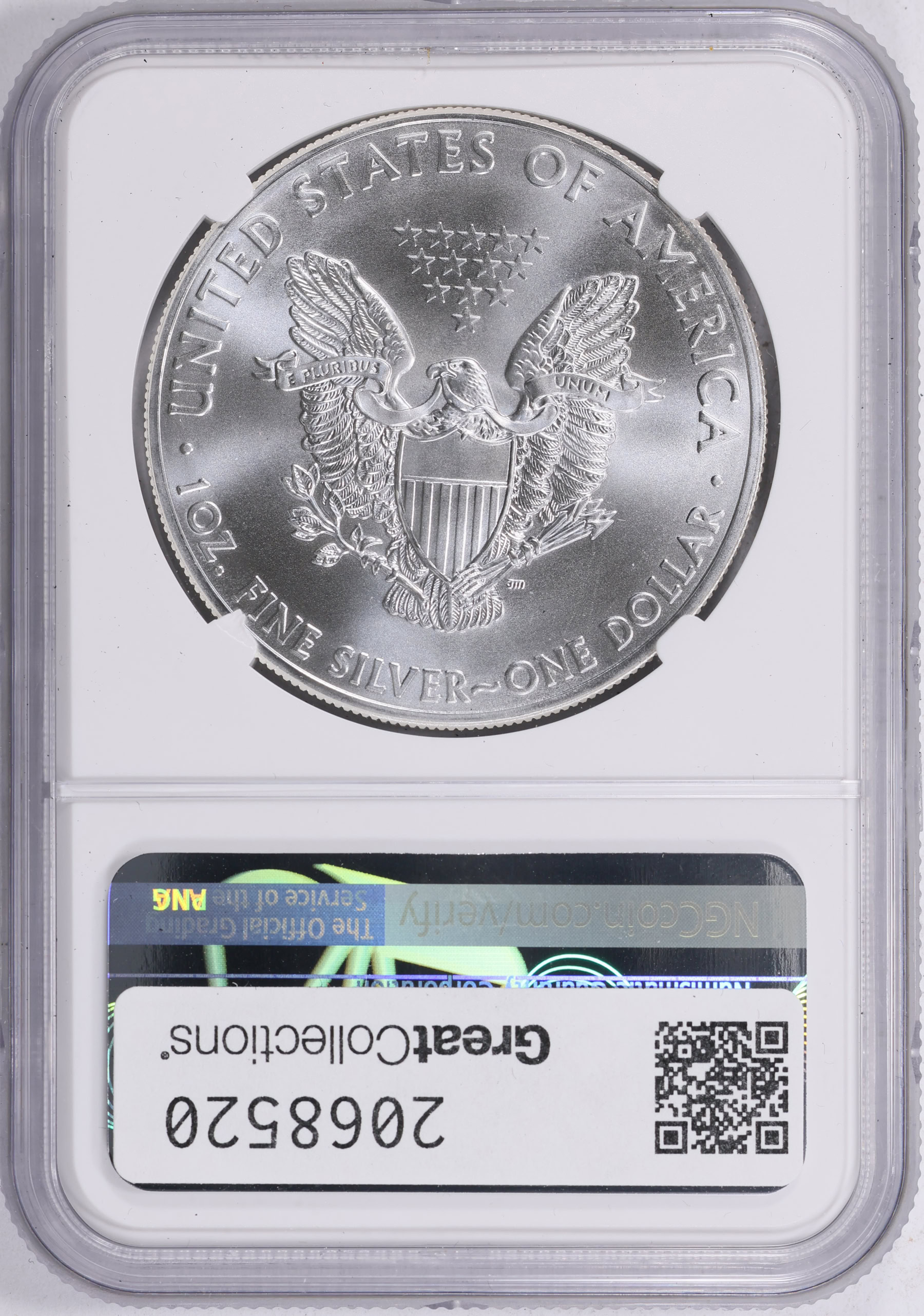 2014 $1 Silver Eagle NGC MS-69 (Item 2068520) | GreatCollections
