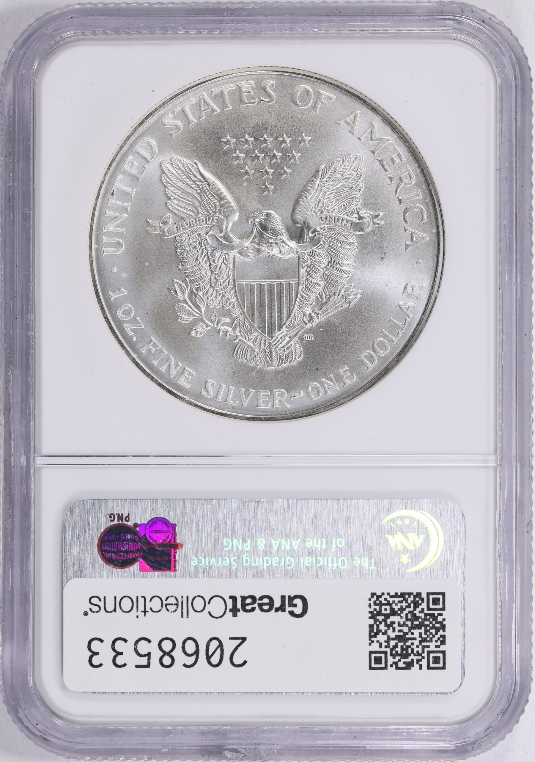 1995 $1 Silver Eagle NGC MS-69 (Item 2068533) | GreatCollections