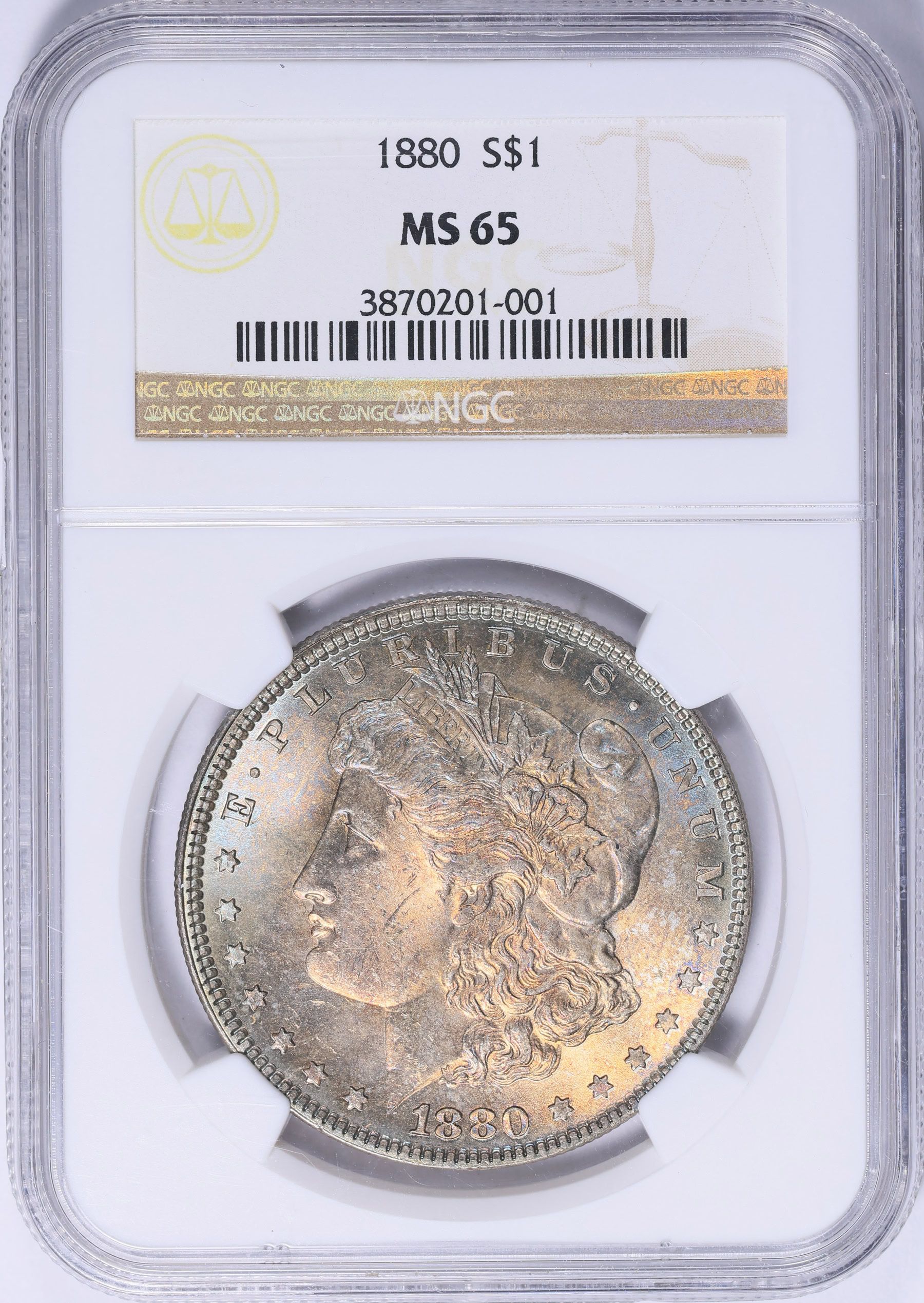 1880 Morgan Silver Dollar NGC MS-65 (Toned) (Item 2068720
