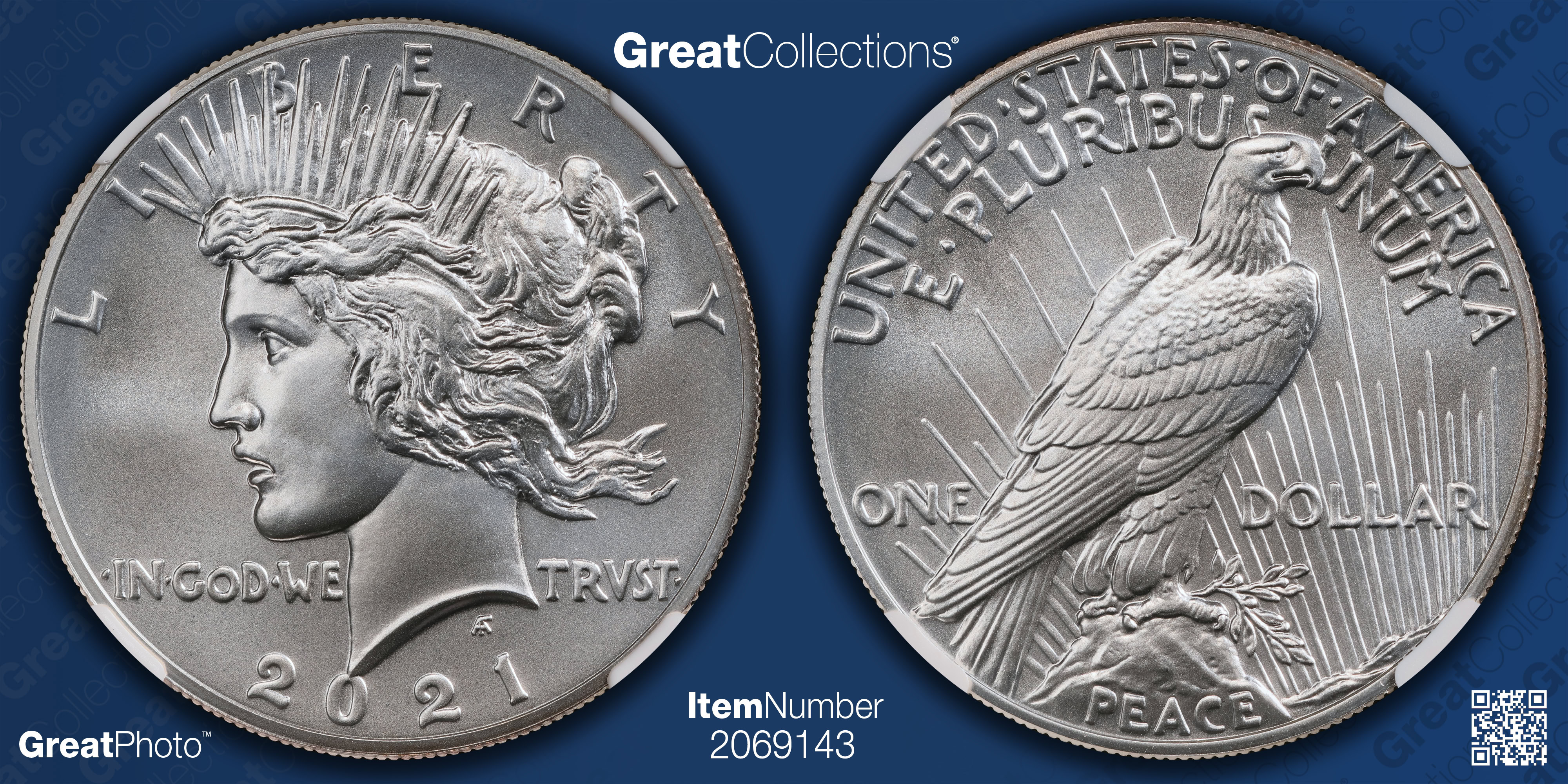 2021 Peace Silver Dollar 100th Anniversary NGC MS-70 (Item 2069143