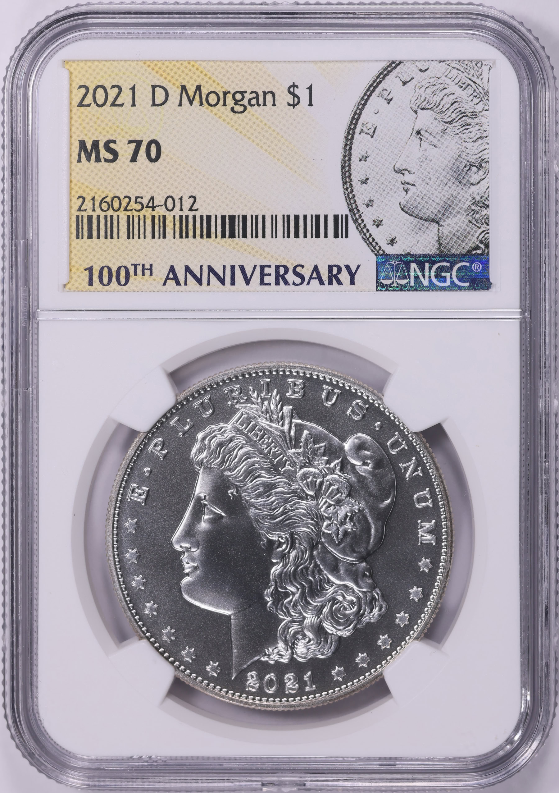 2021-D Morgan Silver Dollar 100th Anniversary NGC MS-70 (Item
