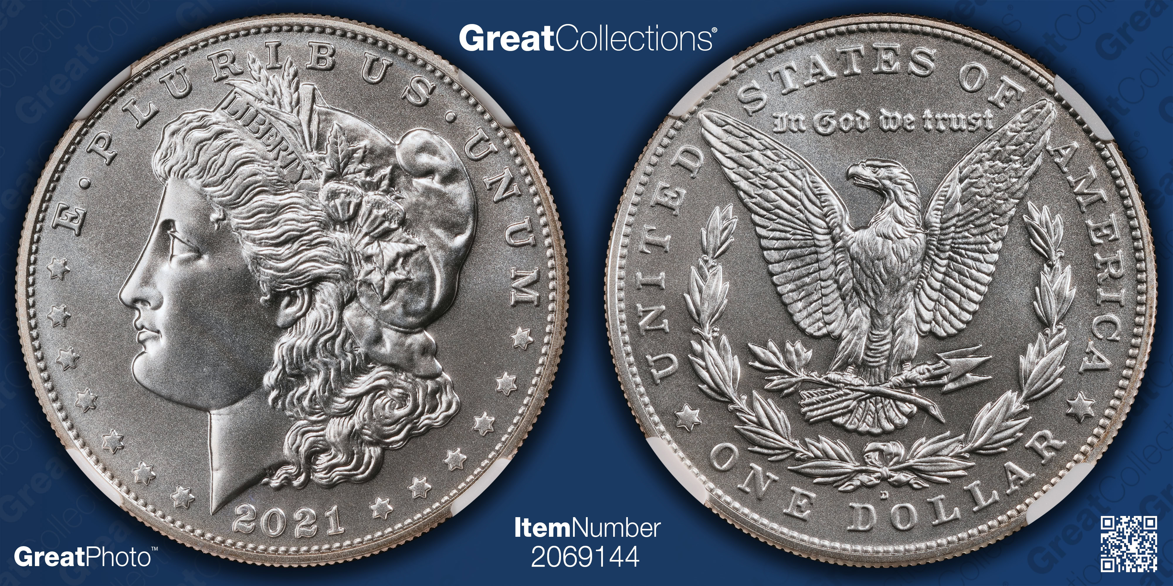 2021-D Morgan Silver Dollar 100th Anniversary NGC MS-70 (Item