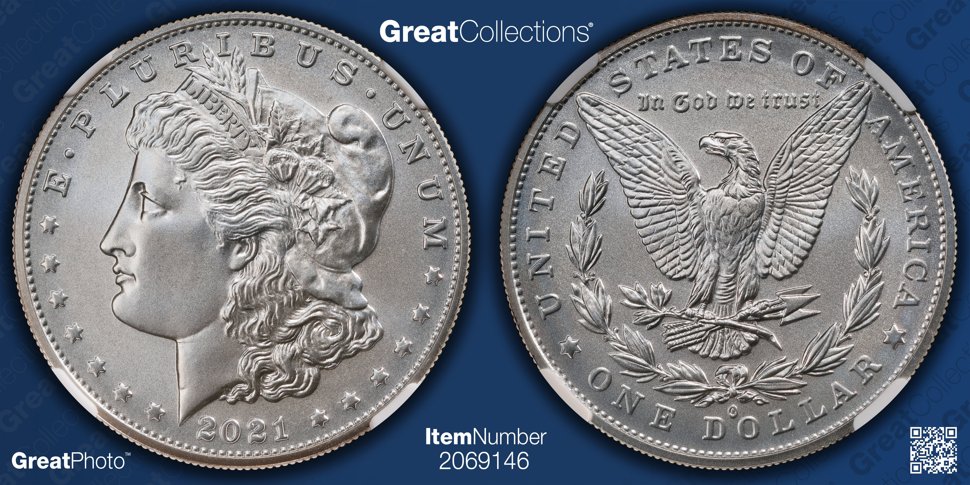 2021-O Morgan Silver Dollar O Privy 100th Anniversary NGC MS-70