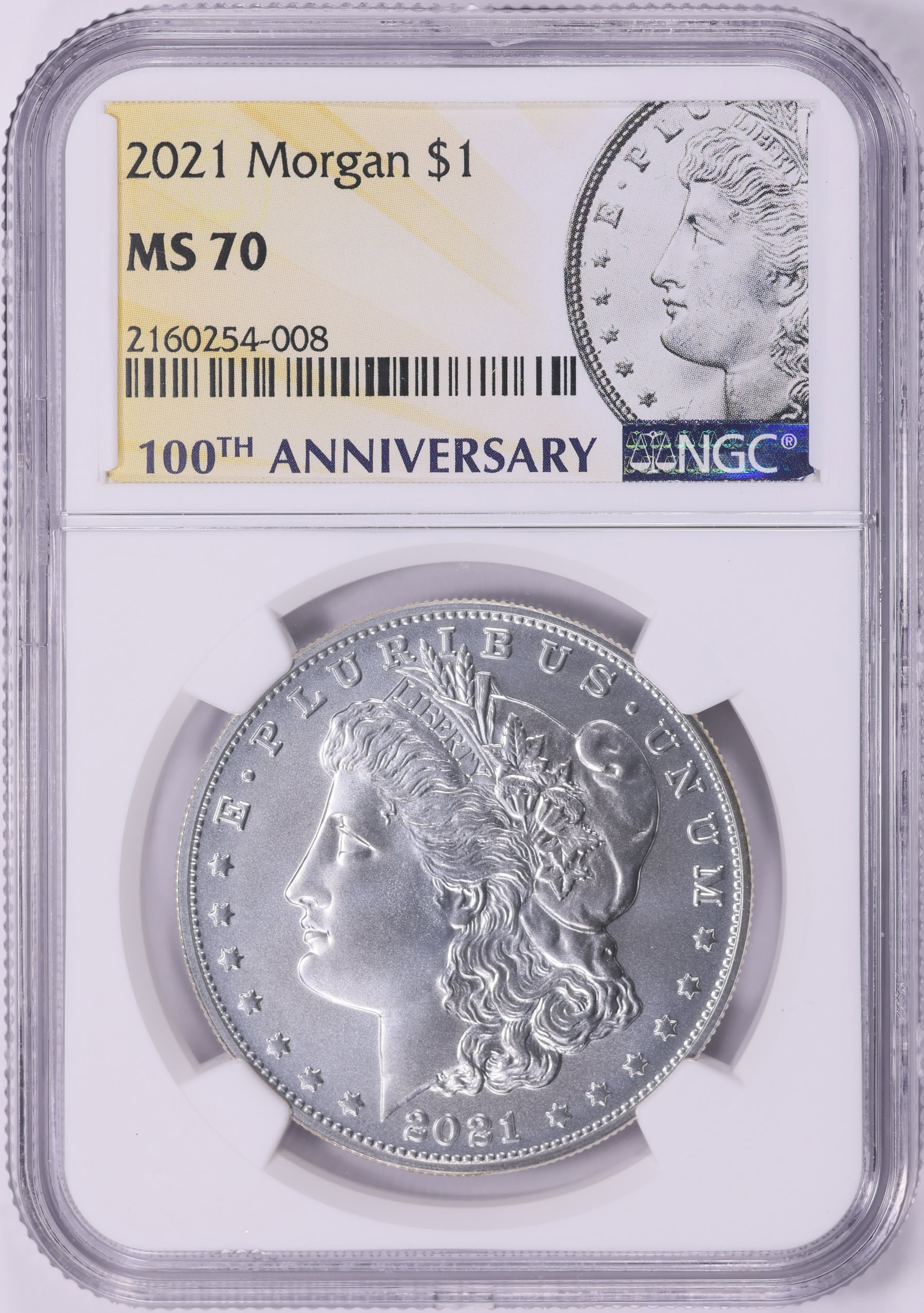 2021 Morgan Silver Dollar 100th Anniversary NGC MS-70 (Item