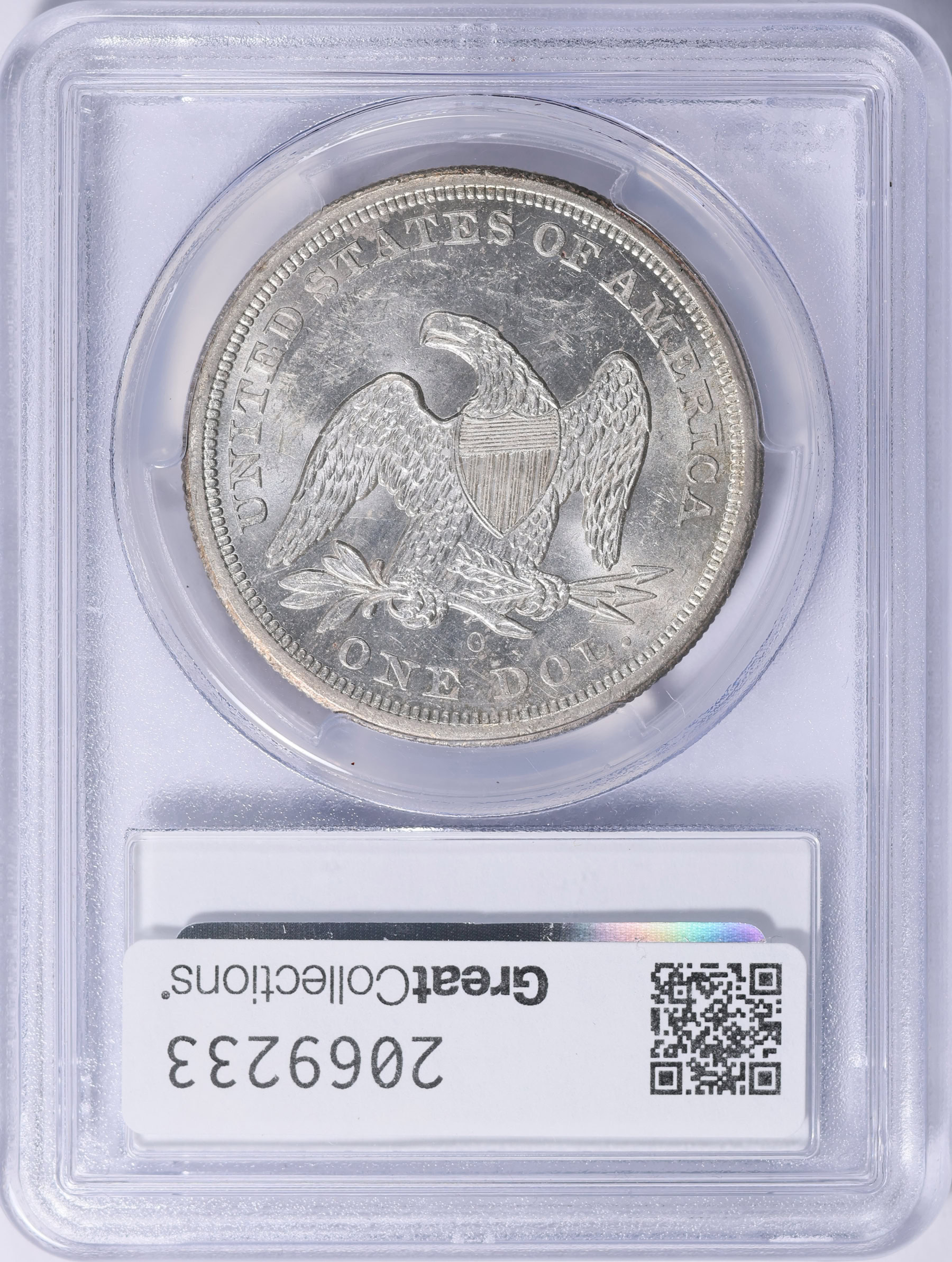 1860-O Seated Liberty Silver Dollar PCGS MS-62+ (Item 2069233